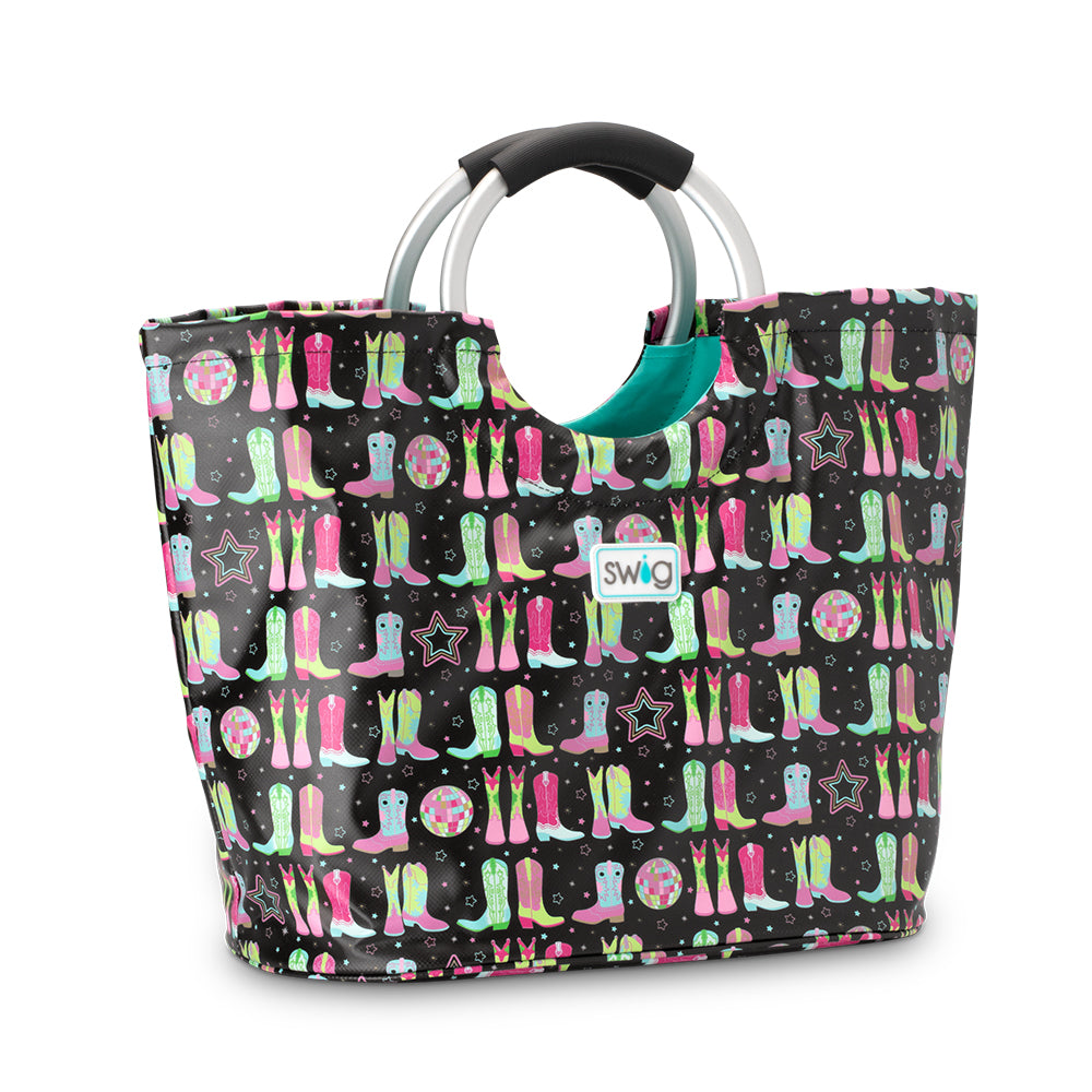 Disco Cowgirl Loopi Tote Bag - Trendy Western Style Shoulder Bag for Women | Perfect for Music Festivals, Concerts & Night Out