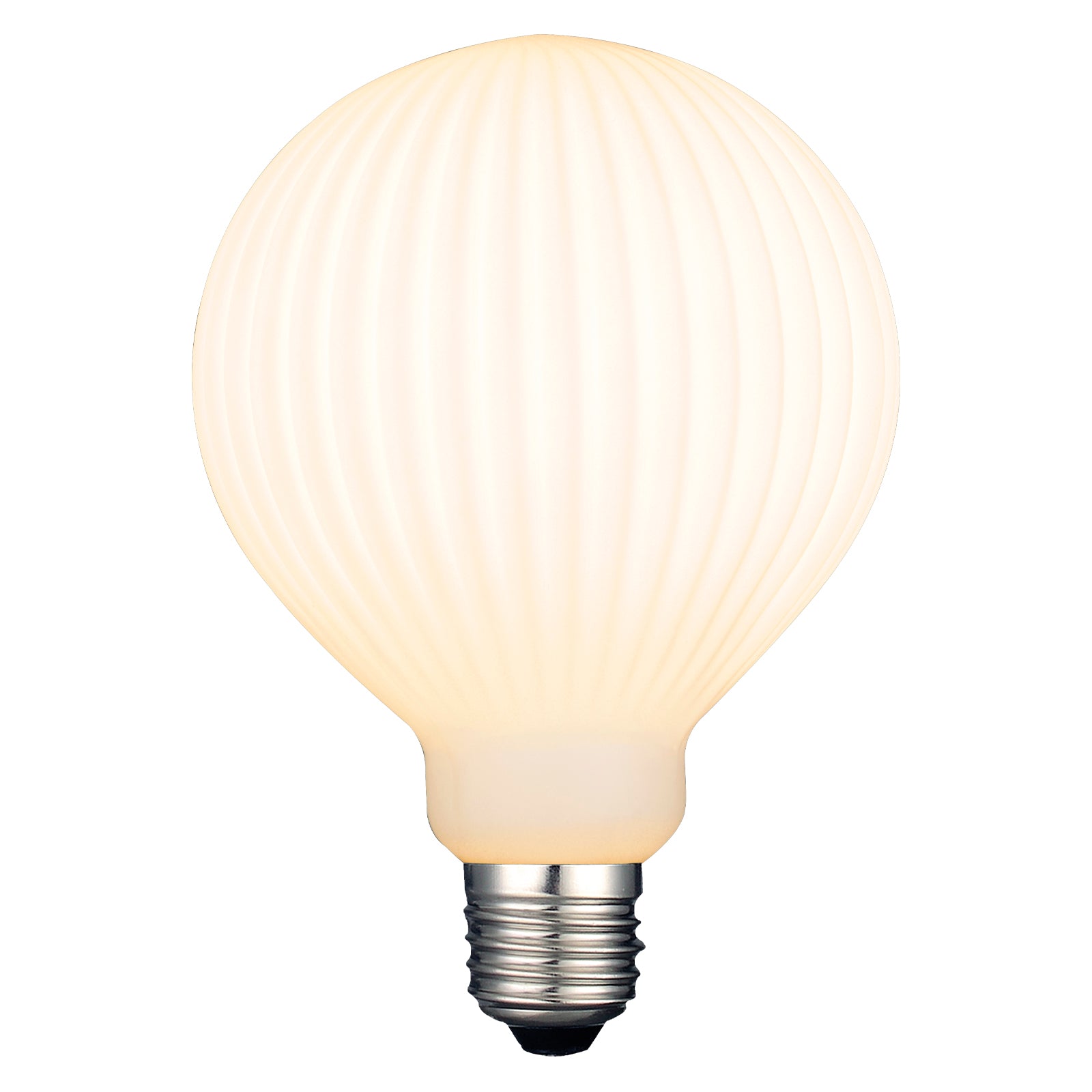 4W G125 LED Textured Glass Decorative Globe Opal Bulb - E27 Base - Warm White Light for Home, Restaurant, and Hotel Lighting