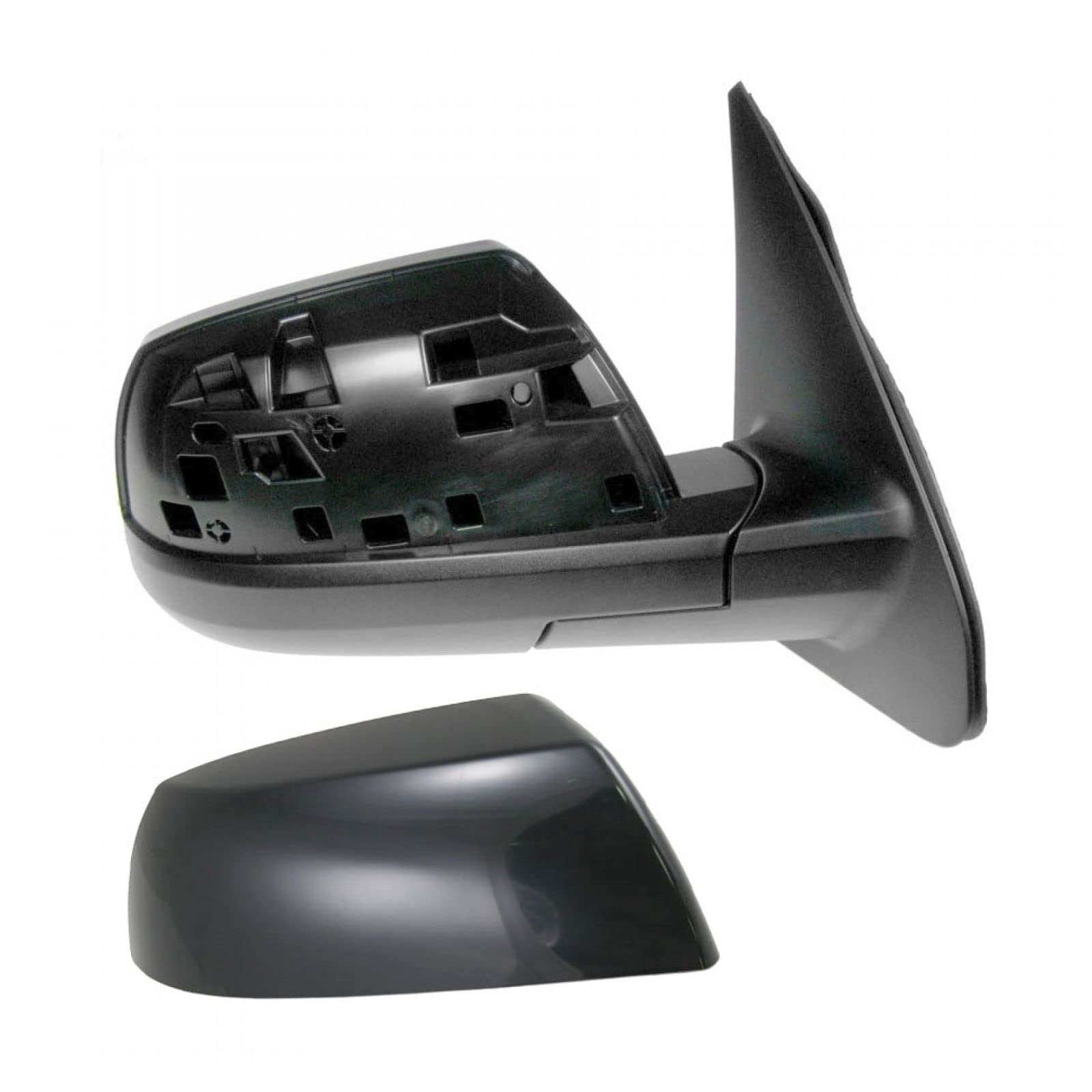 2007-2013 Toyota Tundra Right Passenger Side Power Heated Mirror with Smooth Black Cover TO1321252 - Perfect for Winter Driving & Enhanced Visibility