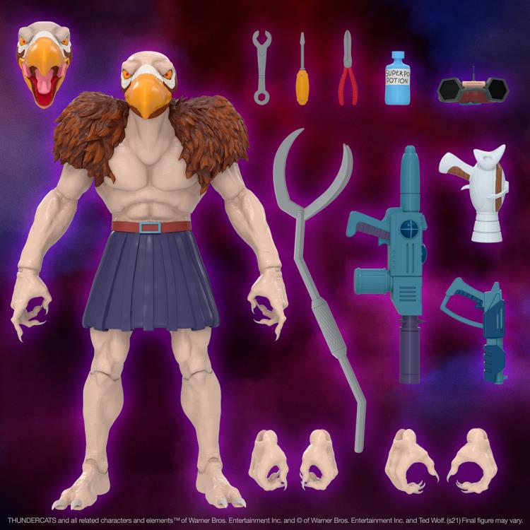 ThunderCats ULTIMATES! Vultureman Action Figure - Collectible Toy for Fans, Gift for ThunderCats Lovers - Perfect for Display, Cosplay, and Nostalgic Fun