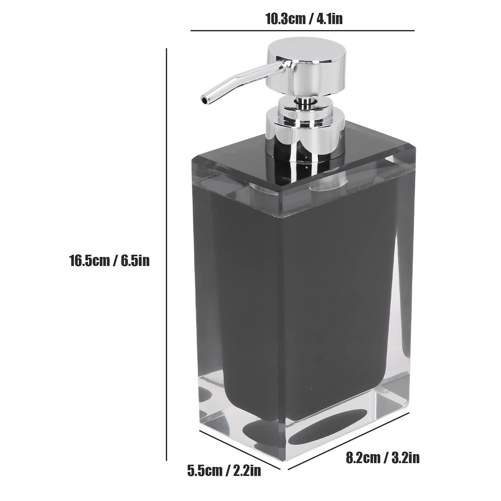 Premium Foaming Soap Dispenser Pump - Black Press Design for Kitchen, Bathroom & Laundry | Easy One-Hand Operation | Modern Minimalist Style | Ideal for Liquid Soap, Lotion & Dish Detergent | Home & Office Use