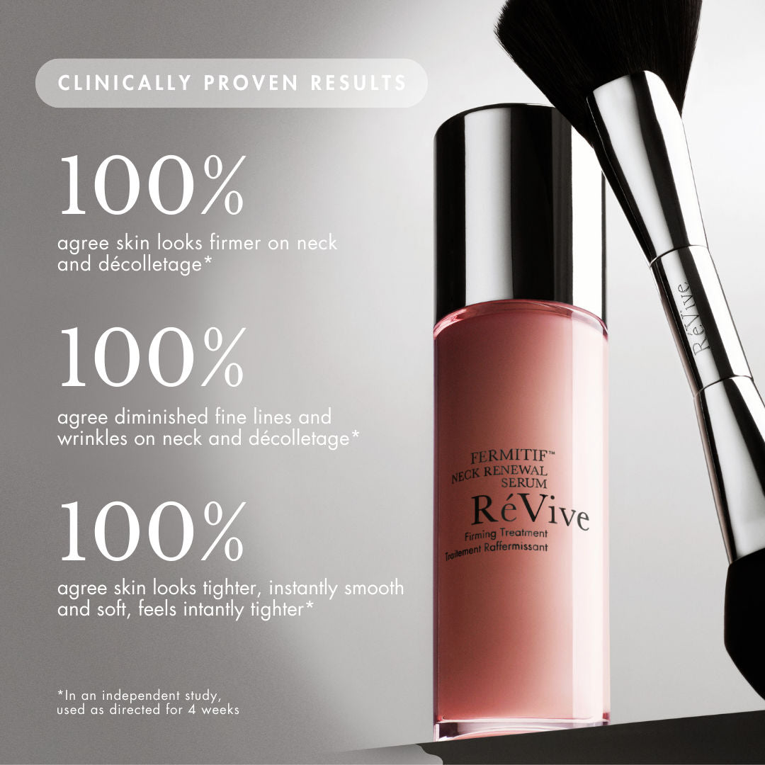 Fermitif Neck Renewal Serum - Anti-Aging Firming Treatment for Wrinkles & Sagging Skin | Daily Skincare Routine for Youthful Neck & Décolleté