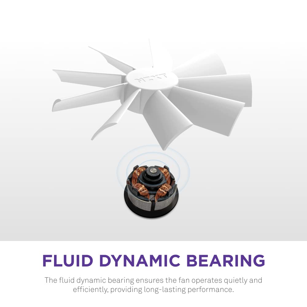 NZXT F140 RGB Duo Twin Pack - 2 x 140mm Dual-Sided RGB PC Cooling Fans with PWM & RGB Controller - 20 Addressable LEDs, Fluid Dynamic Bearing - High Airflow & Static Pressure for Gaming PC, Case Cooling - White (Perfect for PC Builds, Case Mods & RGB Lighting Setups)