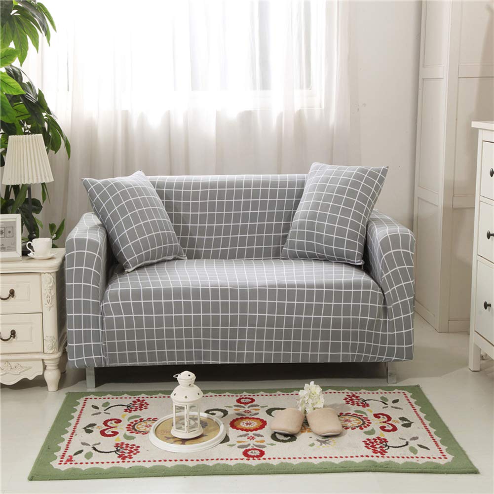 Universal Furniture Protector Cover - U-Shaped Sectional Sofa Slipcover for 1 Seater (35-55 Inch) | Waterproof & Stretchable Couch Cover | Perfect for Living Room, Dorm, Pet Protection & Home Decor