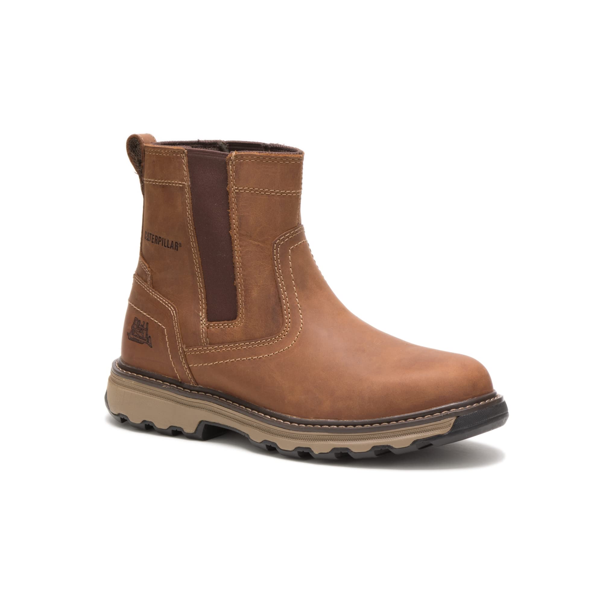 CAT Men's Pelton Work Boots - Steel Toe, Waterproof, Slip-Resistant - Durable Safety Shoes for Construction, Hiking & Outdoor Work