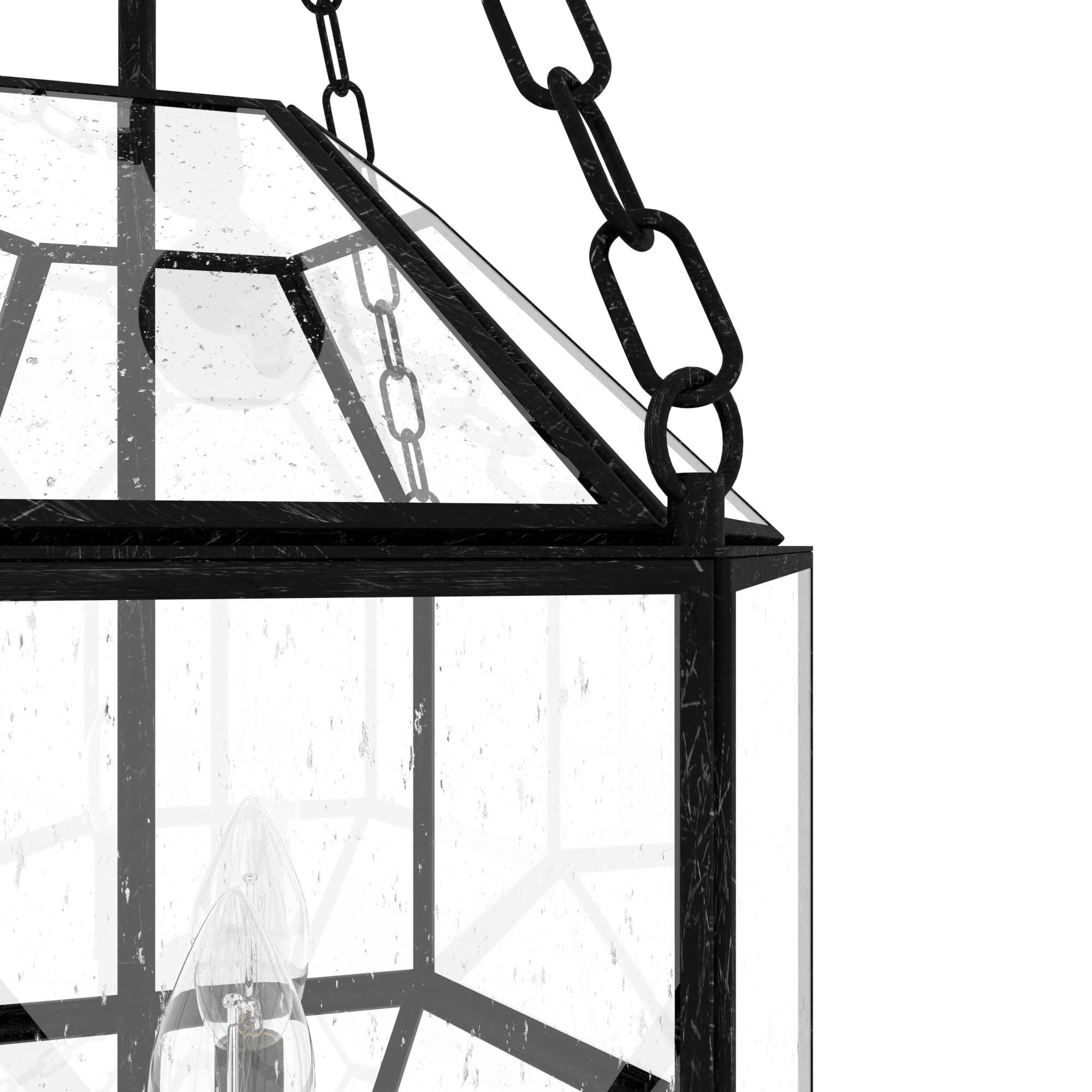Hunter Fan Company 19365 Indria Rustic Iron Pendant Light - Farmhouse Ceiling Lighting Fixture for Kitchen, Dining Room & Entryway