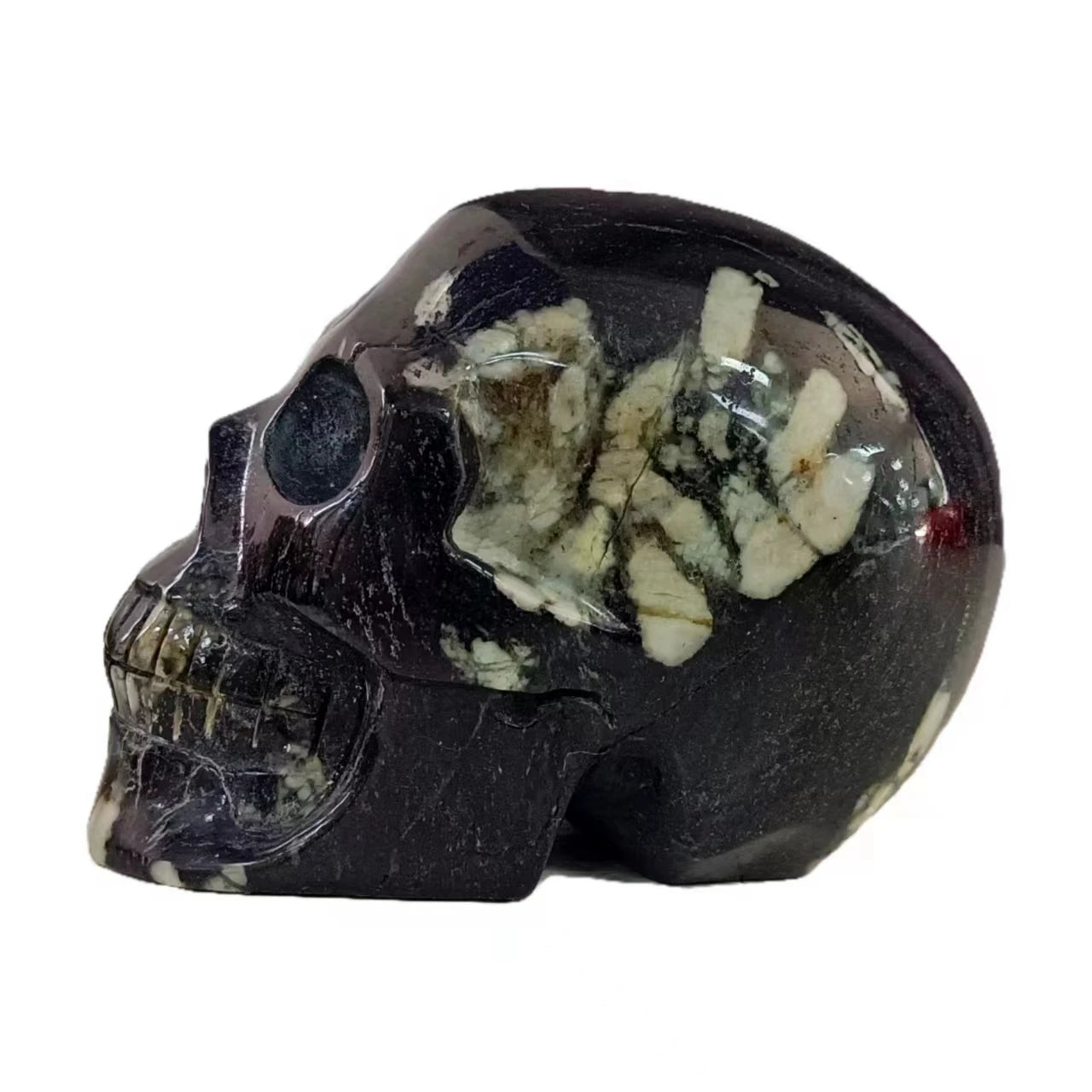 Handmade Custom Crystal Skull Sculpture - Natural Healing Stone, Reiki Energy, Home Decor Collectible - Perfect for Meditation, Spiritual Gifts & Feng Shui Decor