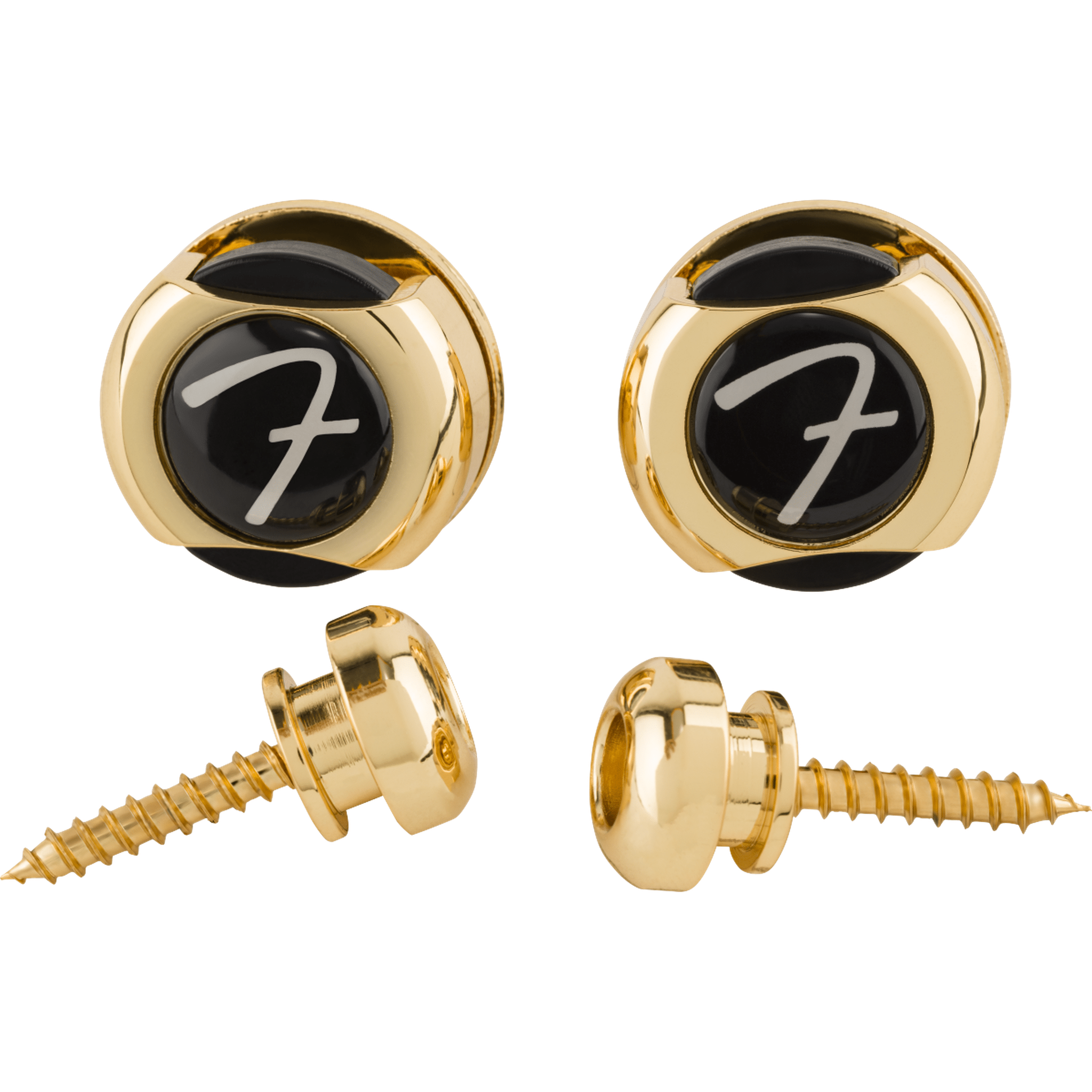 Fender FLocks Infinity Guitar Strap Locks - Gold Heavy Duty Security Straps for Electric & Acoustic Guitars - Perfect for Live Performances & Studio Sessions