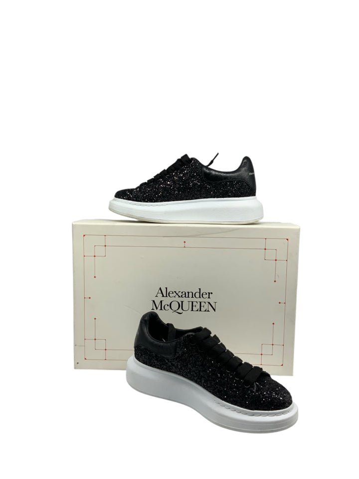 Alexander McQueen Women's Glitter Leather Sneakers - Size 36 (US 6) | Luxury Fashion Shoes for Parties, Weddings & Night Out