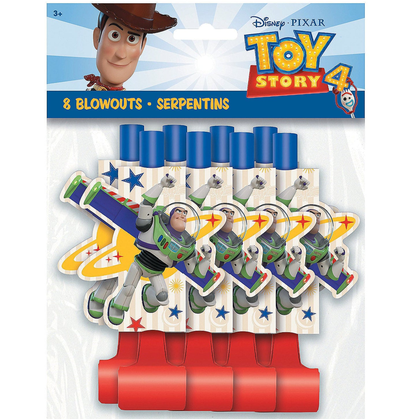 Toy Story 4 Themed Party Blowouts - 8 Count Pack of Fun Balloons for Kids Birthday Decorations, Disney Pixar Movie Celebration Supplies - Perfect for Birthday Parties, Baby Showers, and Themed Events