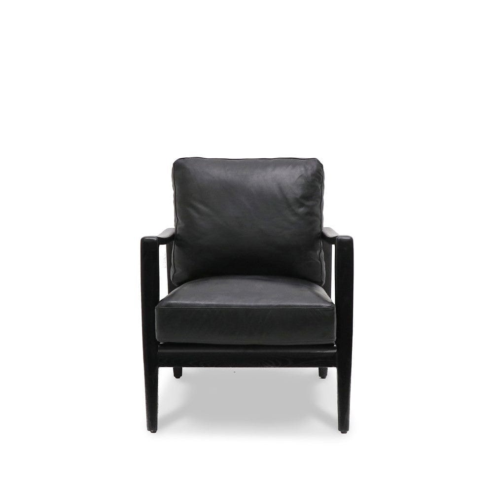 Reid Leather Armchair - Premium Genuine Leather Lounge Chair for Living Room, Office & Study - Pre Order Now for Elegant Home Decor