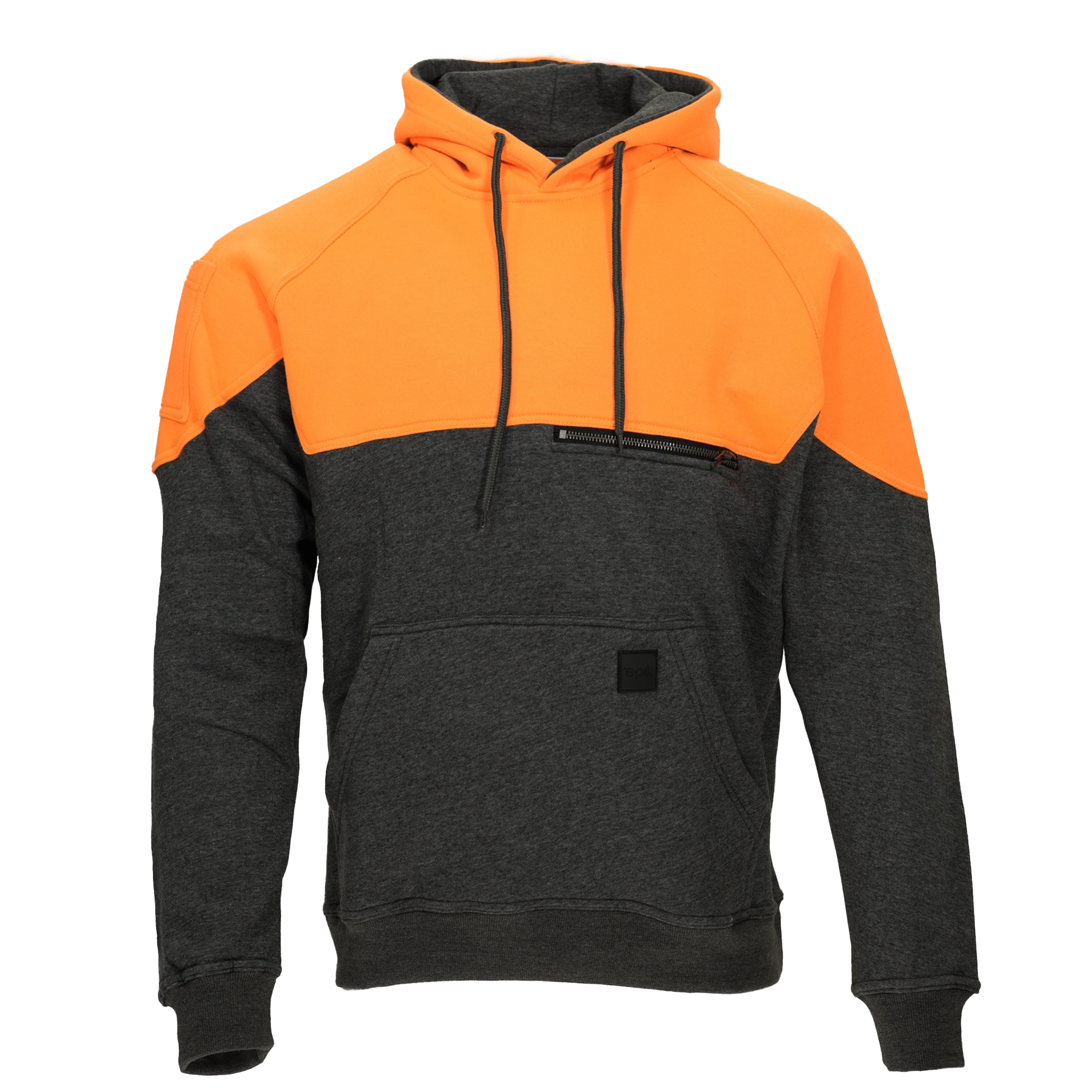 Peak Hoodie for Men & Women - Soft & Warm Fleece-Lined Orange Pullover Hooded Sweatshirt - Perfect for Hiking, Camping & Outdoor Activities