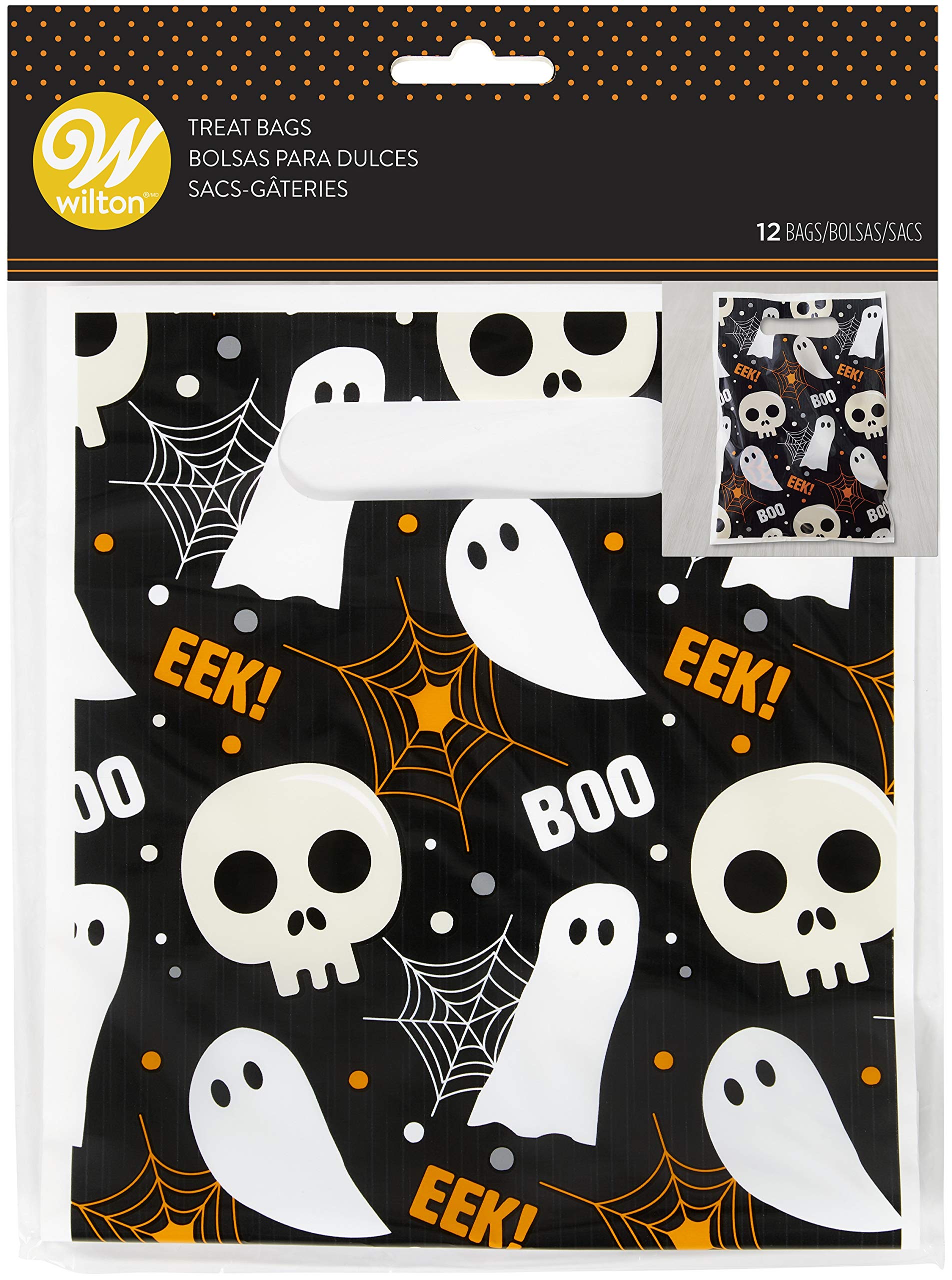 Halloween Treat Bags - 12 Pack Bulk Non-Food Party Favors for Trick or Treat, Classroom Rewards & Goodie Bags