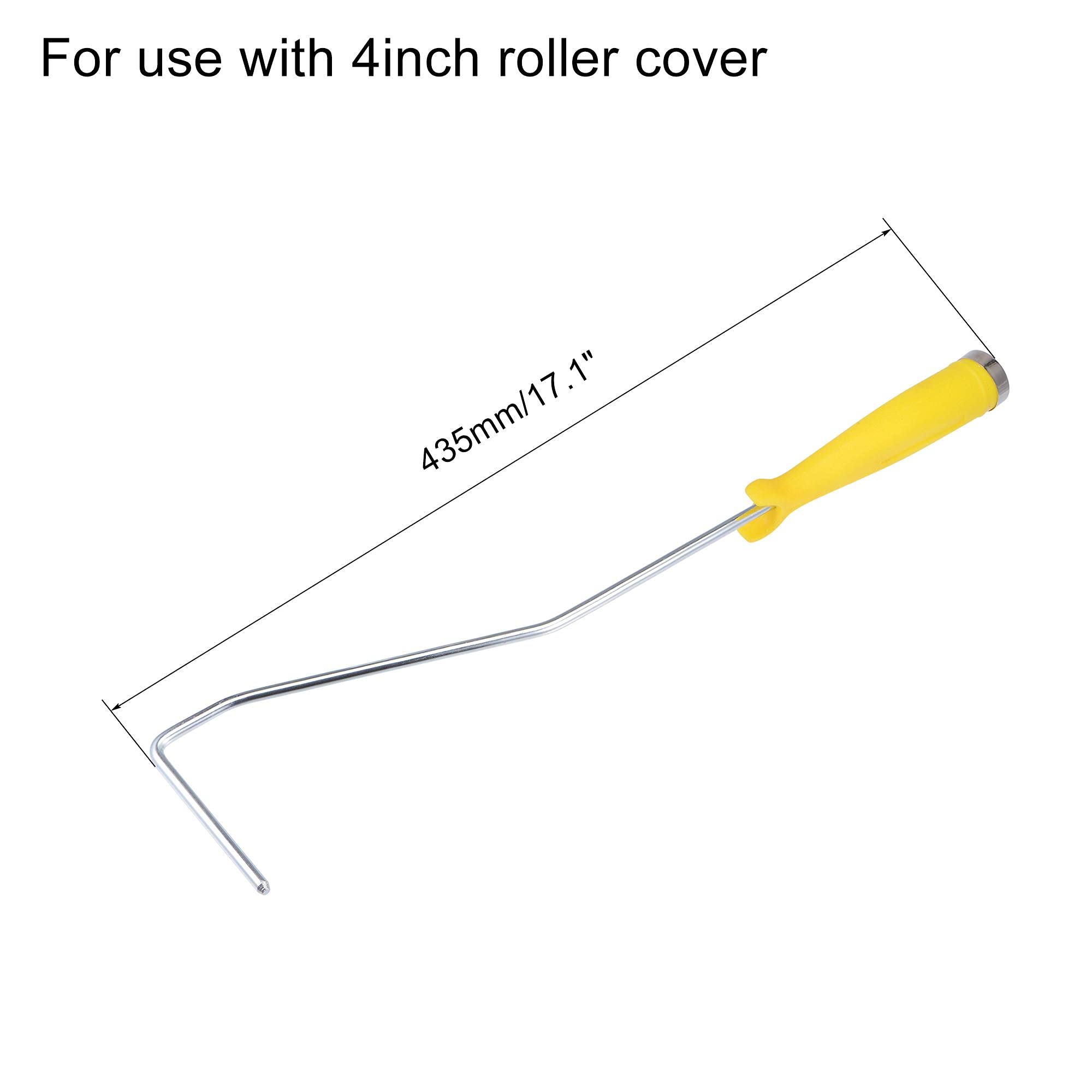 uxcell 4 Inch Paint Roller Frame with 17.1