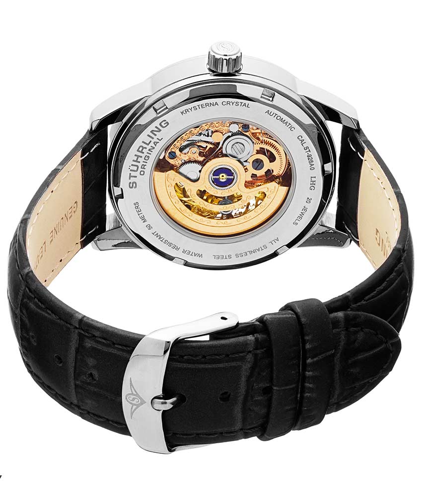 Legacy 649 Automatic 42mm Skeleton Watch for Men - Luxury Stainless Steel Mechanical Timepiece - Perfect for Business, Formal Events & Gift Giving