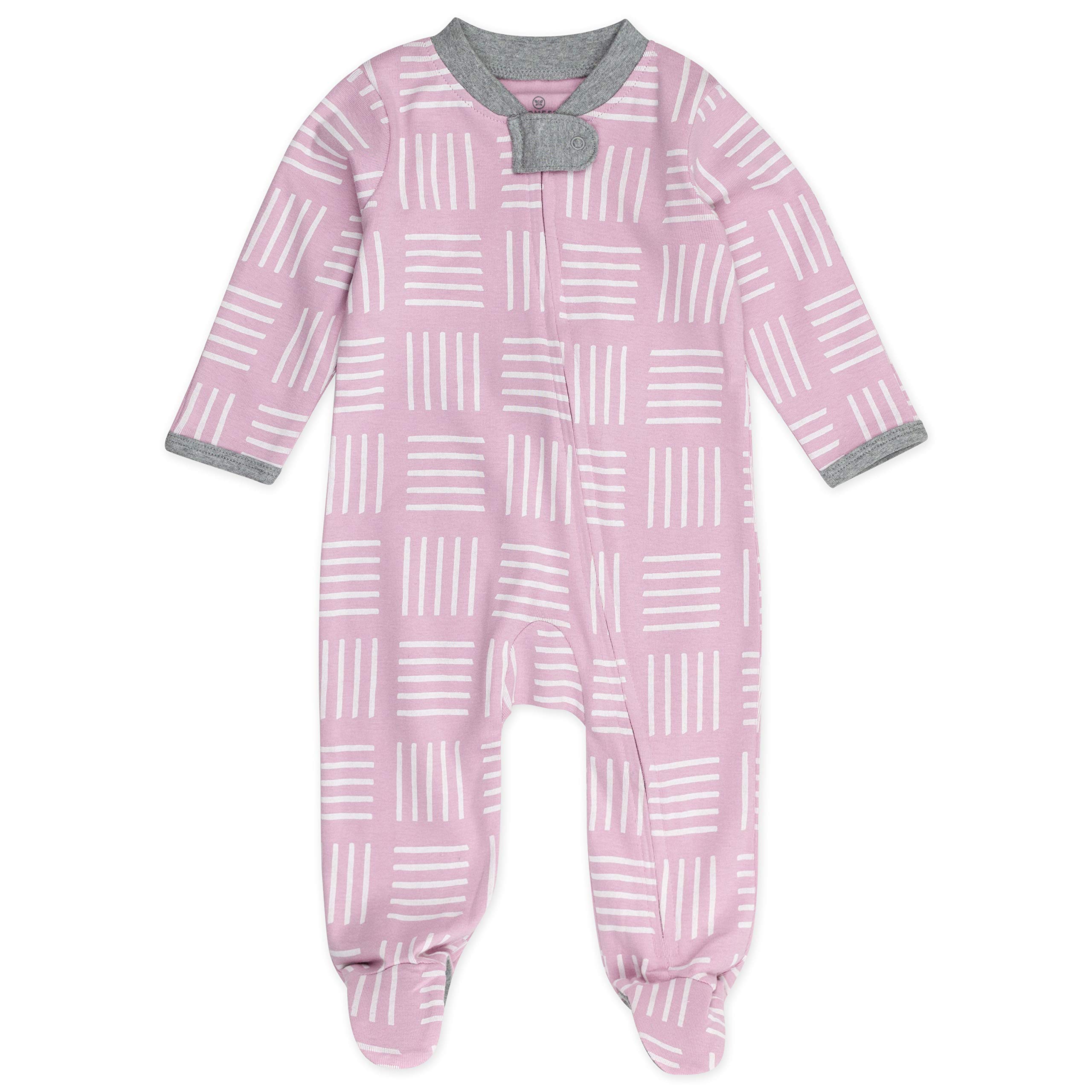 HonestBaby Organic Cotton Footed Sleep & Play Pajamas for Babies - Soft & Comfortable Baby Sleepwear for Newborns & Infants - Perfect for Nursery, Bedtime & Playtime