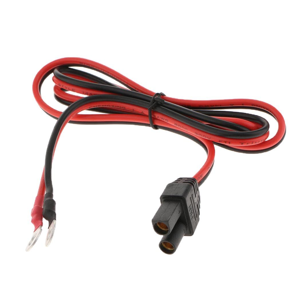 MagiDeal EC5 Female to Terminal Extension Cables - 12 Inch Battery Connector Wires for Car Audio, Solar Power, RC Vehicles & Emergency Jump Starters - High Quality Copper Core with Insulated Sleeves
