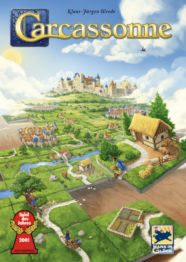 Carcassonne Ana40 Board Game - Classic Strategy Tile Placement Game for Adults & Families - Perfect for Game Nights & Family Gatherings