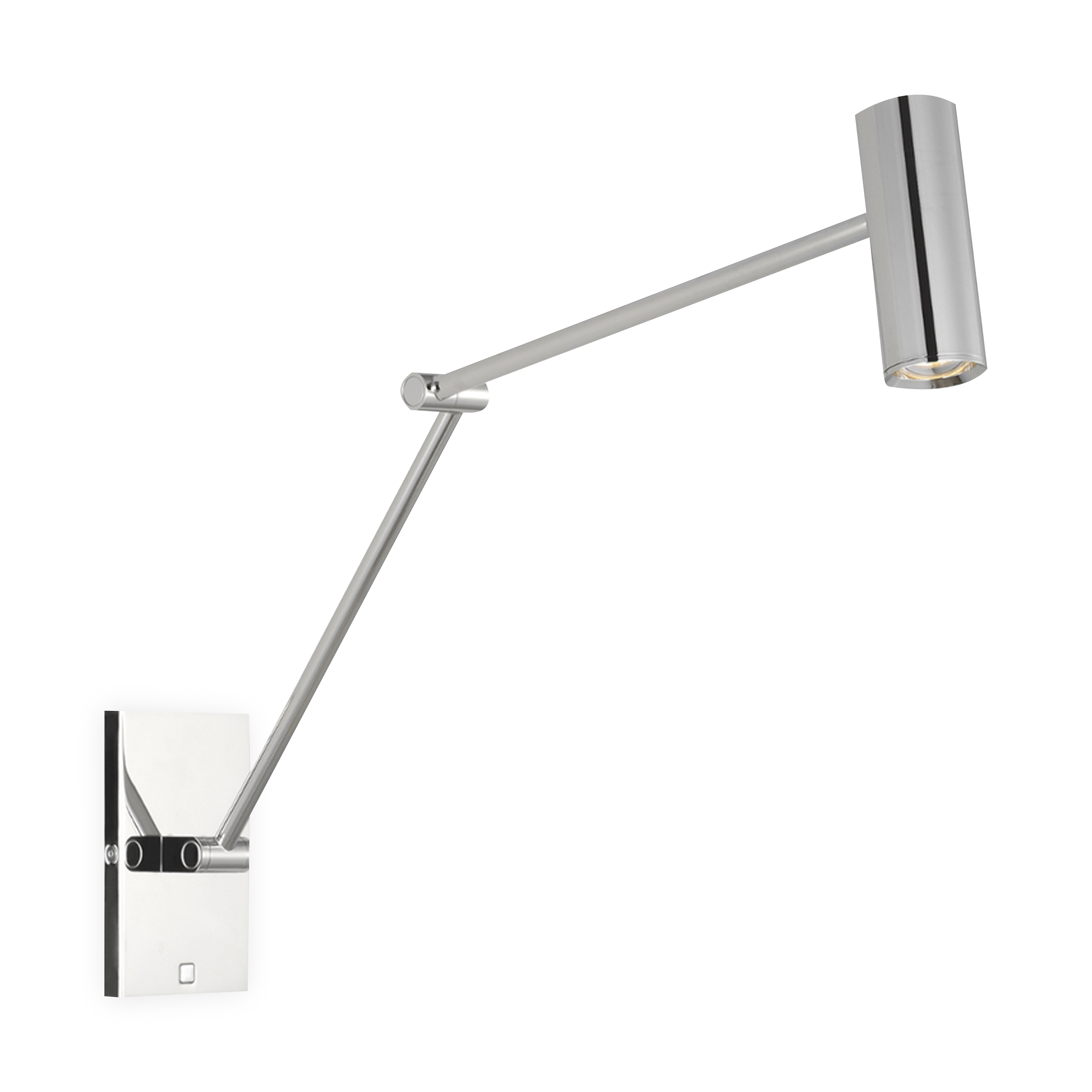 Ponte Task Sconce Wall Light - Adjustable Arm LED Desk Lamp for Reading, Office, and Bedroom Lighting (Black) | Perfect for Study, Work, and Nightstand Use