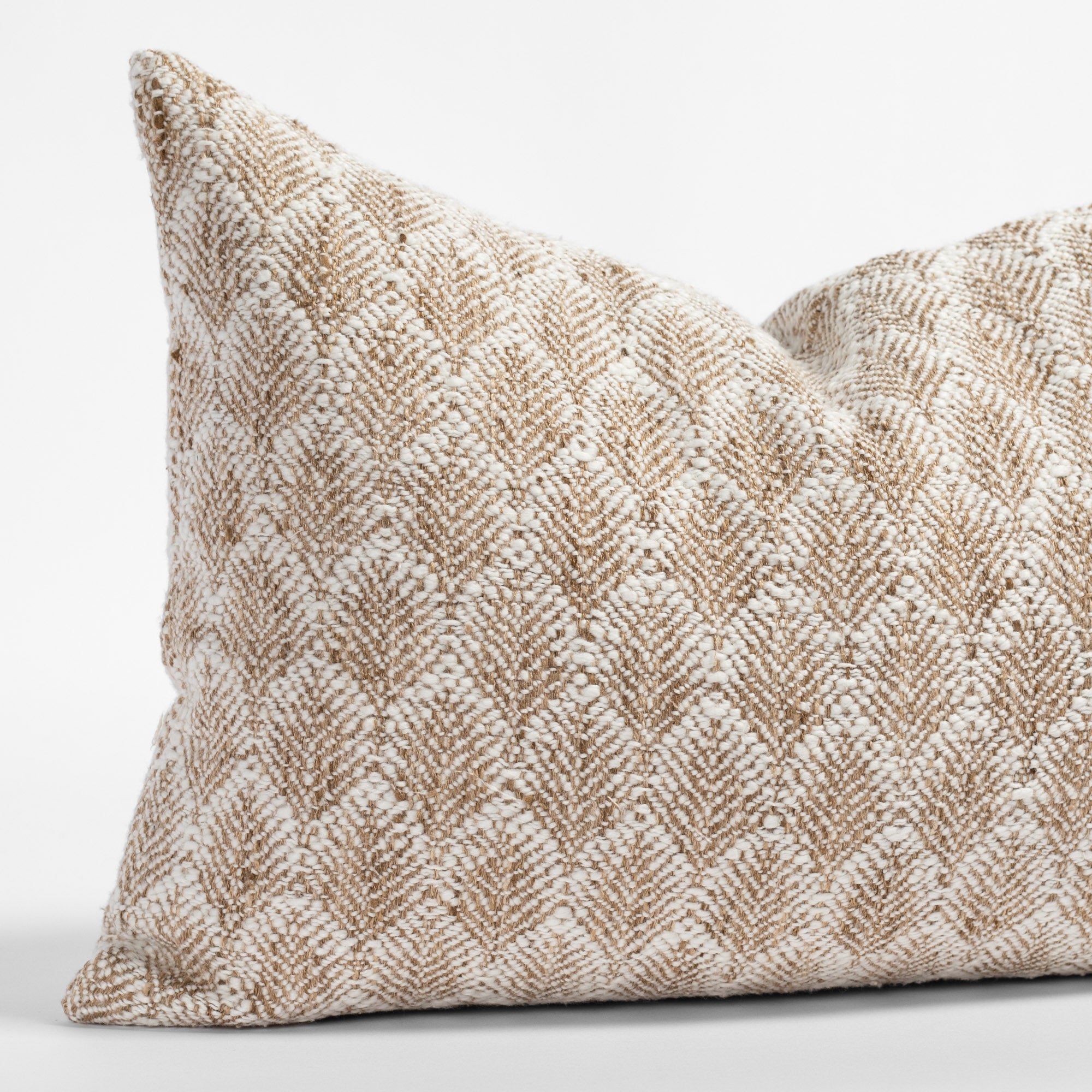 Baker 14x20 Lumbar Pillow with Burlap Cover - Supportive Cushion for Sofa, Bed & Office Chair - Perfect for Home Decor and Back Pain Relief