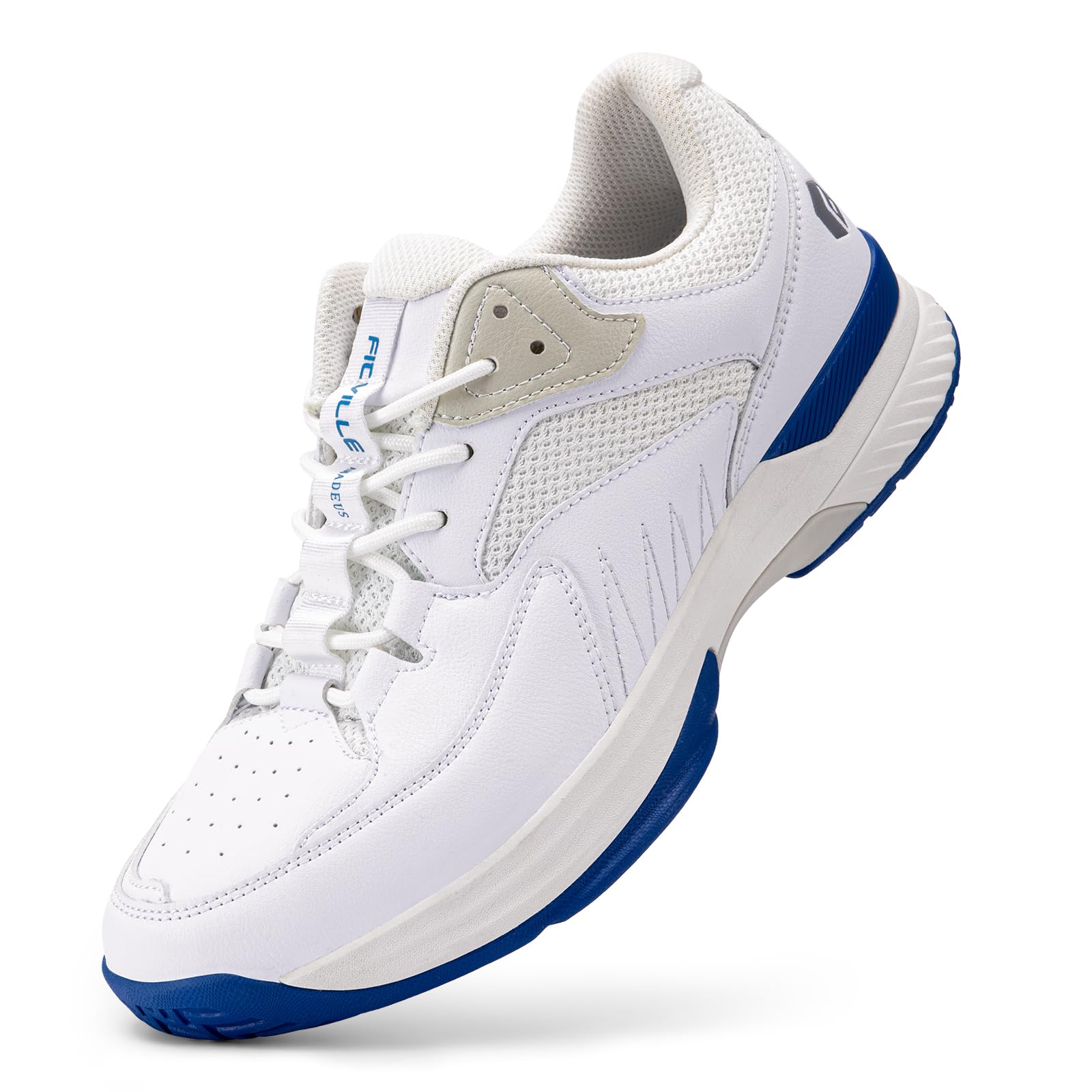 FitVille Wide Width Pickleball & Tennis Shoes for Men – Arch Support for Plantar Fasciitis – All Court Comfort for Pickleball, Tennis & Casual Wear
