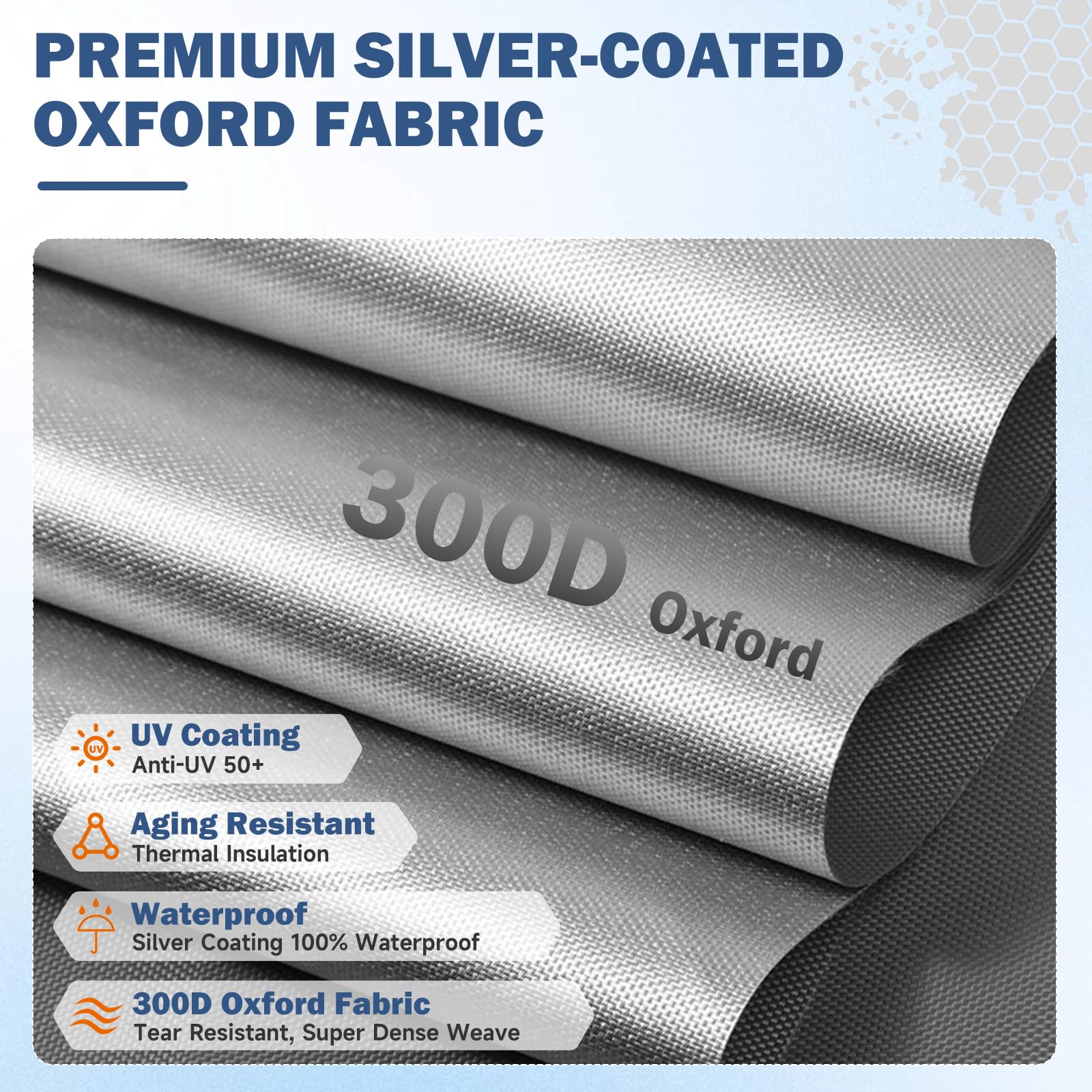 Umbrauto 300D Oxford RV Cover - 30-33ft Travel Trailer Cover with Silver Coating | Waterproof, Windproof & Snowproof Camper Cover for Winter Protection | Perfect for Parking, Toy Haulers & Campsite Storage