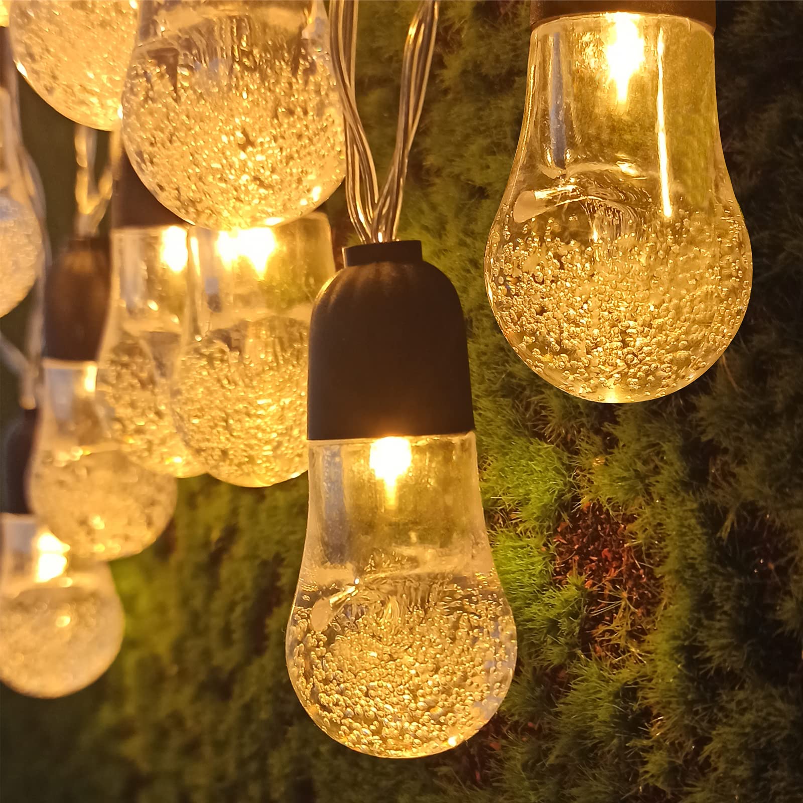 Battery Operated Globe String Lights 23FT - 8 Lighting Modes & Dimmable with Remote Control - Waterproof LED Fairy Lights for Indoor Outdoor Garden, Patio, Christmas Party, Wedding, Bedroom Decor