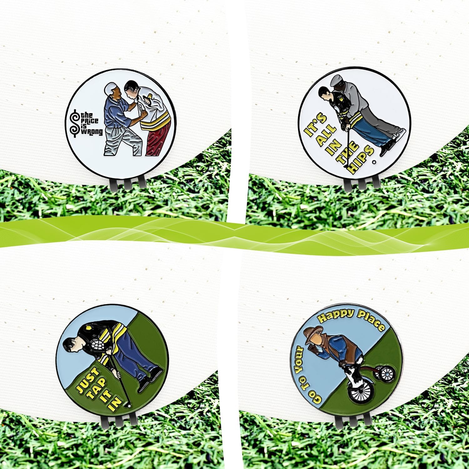 Funny Magnetic Golf Ball Marker Hat Clip - Golf Accessories for Men & Women - Perfect Gift for Golf Lovers, Dad & Retirement - Great for Golf Courses, Driving Range & Casual Wear