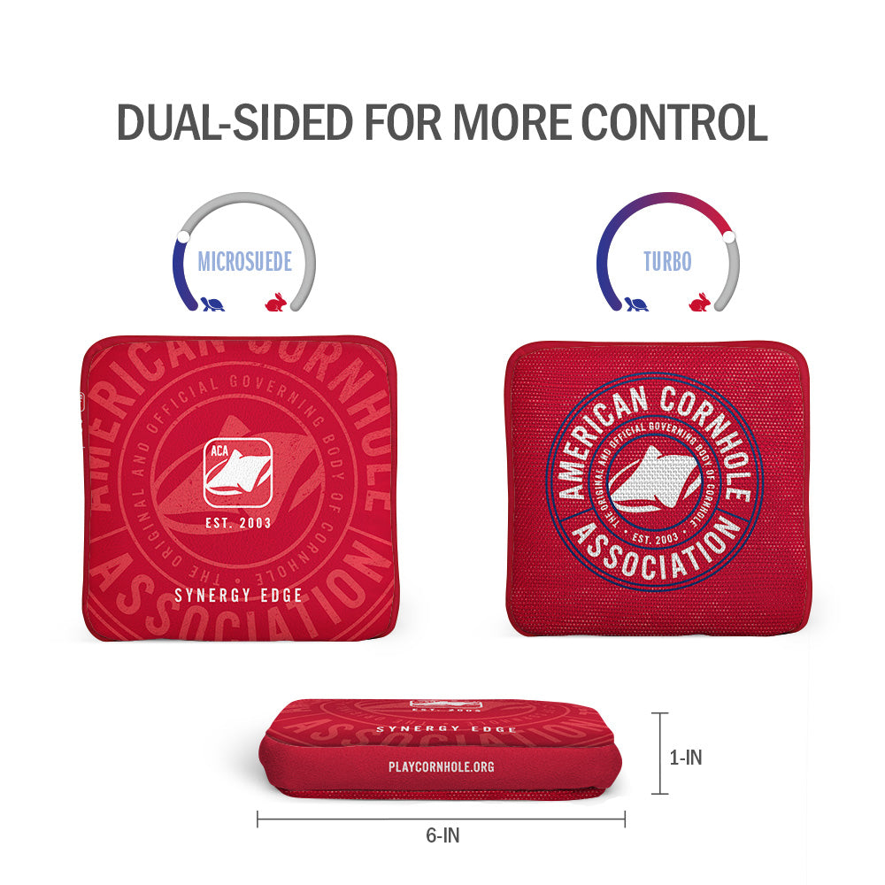 Official ACA Tournament Approved Synergy Edge Cornhole Bags - Premium Cornhole Game Accessories for Backyard Parties, Tailgating & Outdoor Events