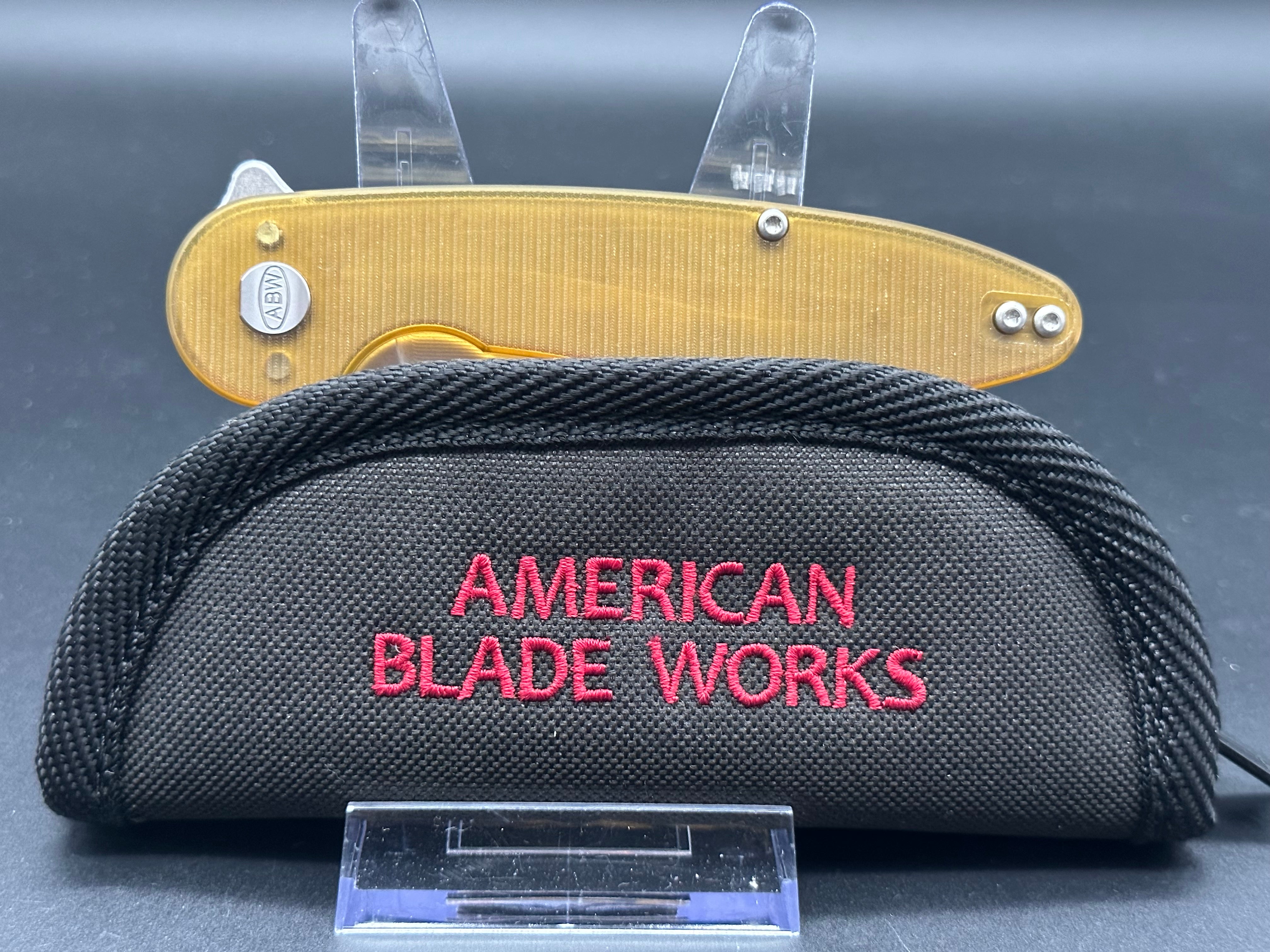 American Blade Works Model 1 V6 Magnacut Ultem Folding Knife - Premium EDC Pocket Knife for Outdoor, Camping & Everyday Carry | Tactical Survival Tool for Hiking, Hunting & Self Defense