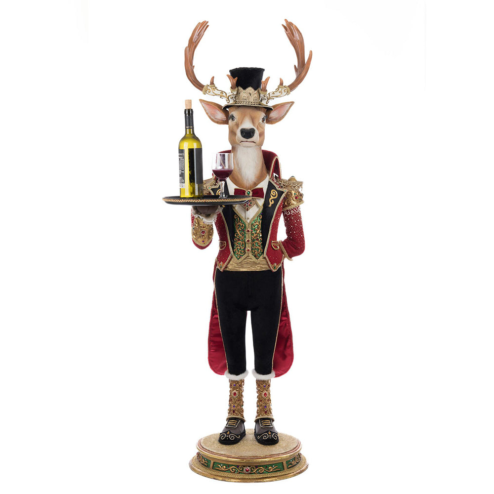 48 Inch Christmas Ball Reindeer Butler - Festive Holiday Decor for Home, Office & Party | Katherine's Collection
