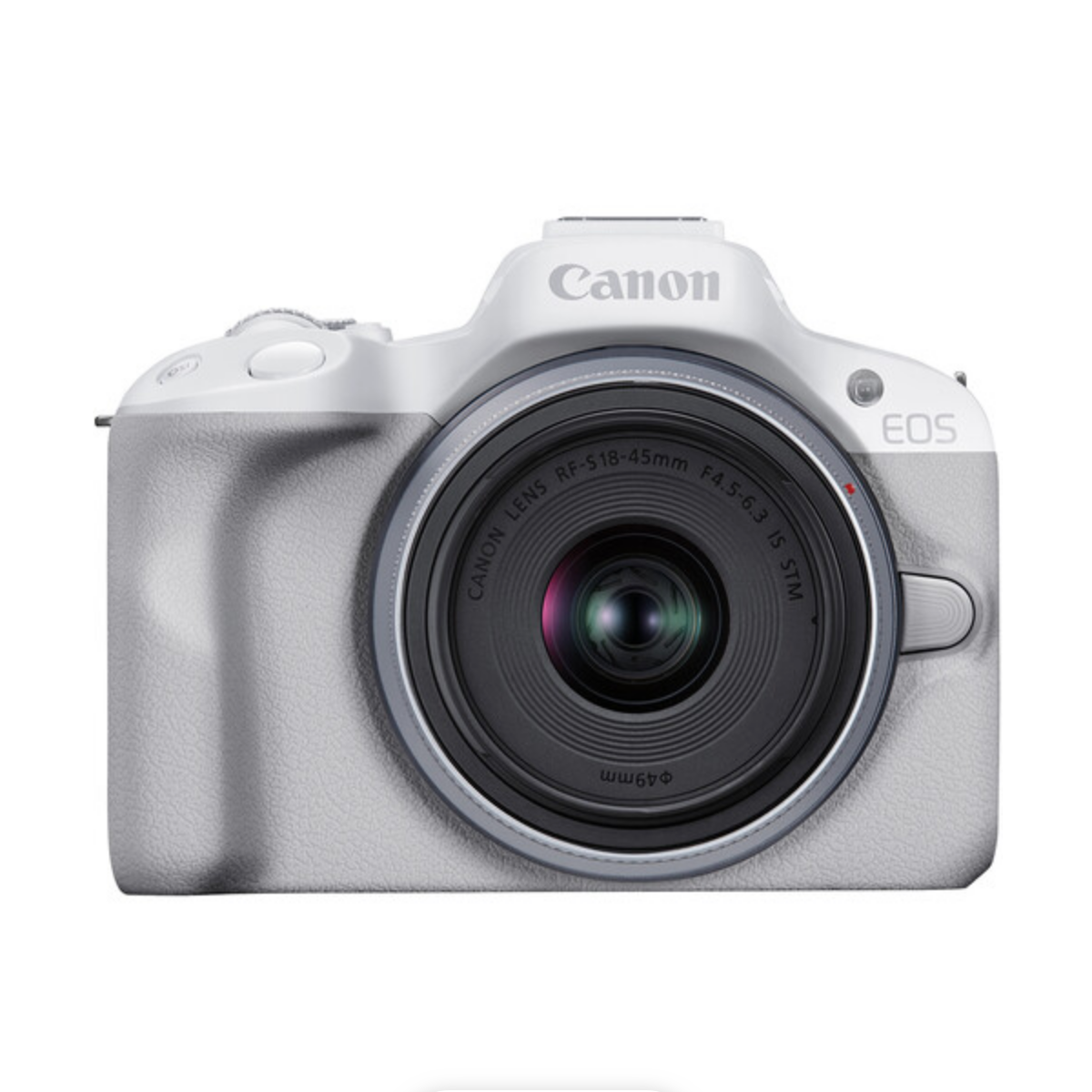 Canon EOS R50 Mirrorless Camera with RF-S 18-45mm f/4.5-6.3 IS STM Lens (White) - Perfect for Vlogging, Travel Photography & Content Creation