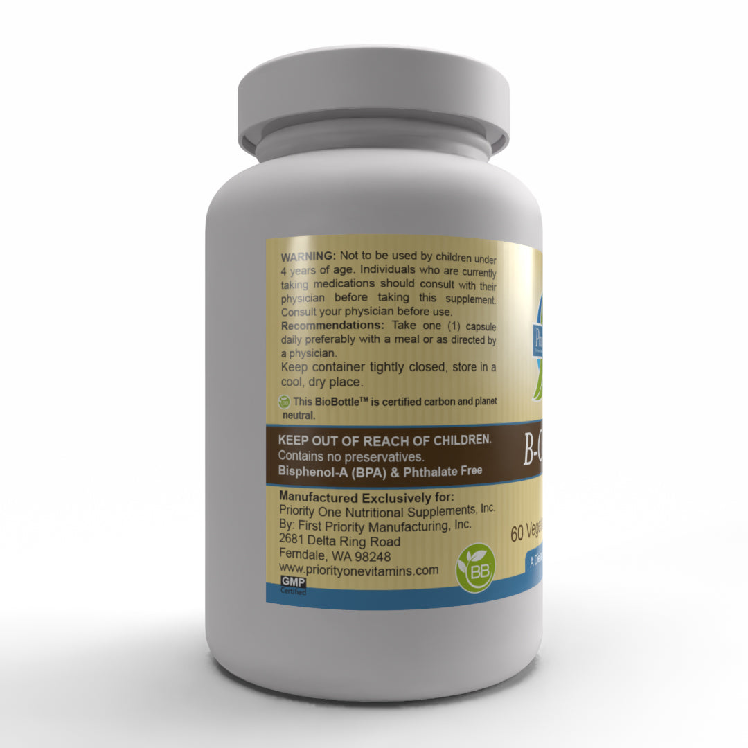 Premium B Complex Vitamins - 60 Vegetarian Capsules | Clinically Dosed B Vitamin Supplement for Energy, Metabolism & Stress Support* | Ideal for Daily Wellness, Active Lifestyles & Immune System Boost