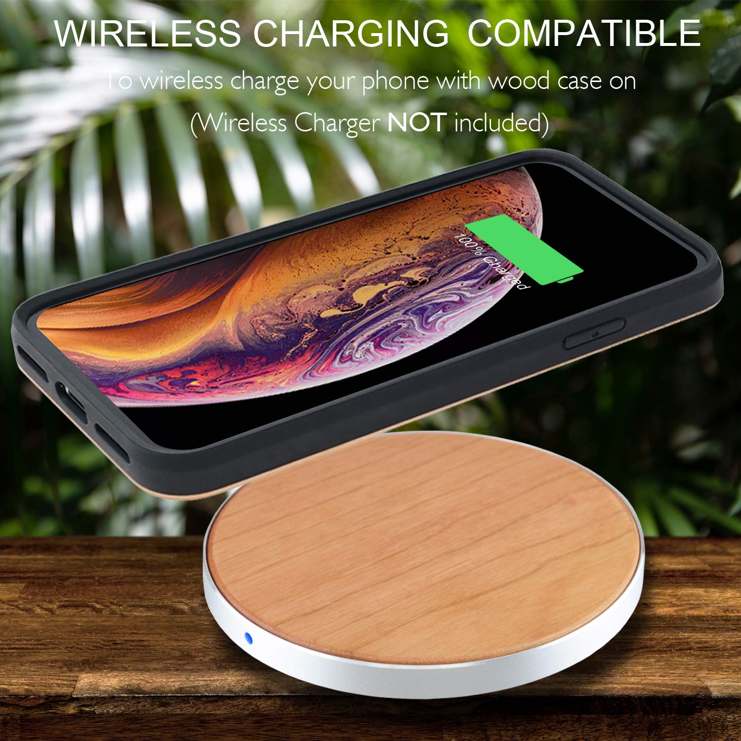 Premium Real Cherry Wood iPhone 13 Pro Max Case (6.7
