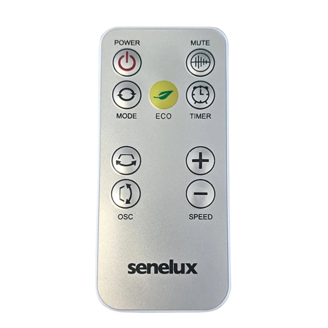 Senelux Air Circulator Fan with Remote Control - Battery Included - Quiet Cooling for Home, Office & Bedroom