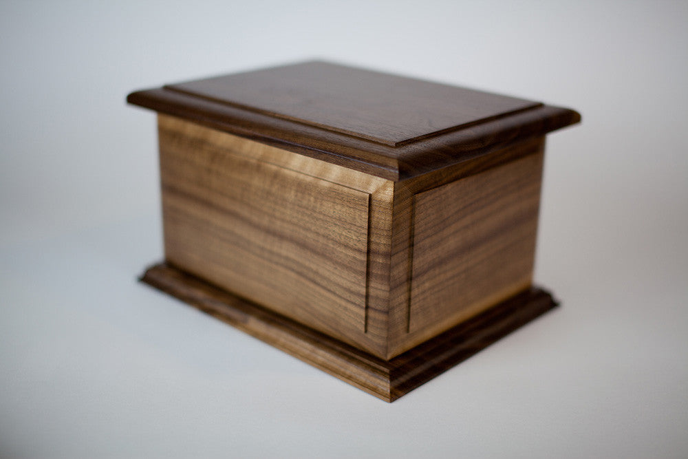 Boston II Solid Wood Companion Cremation Urn - Handcrafted in USA - Perfect for Memorial Services & Home Display