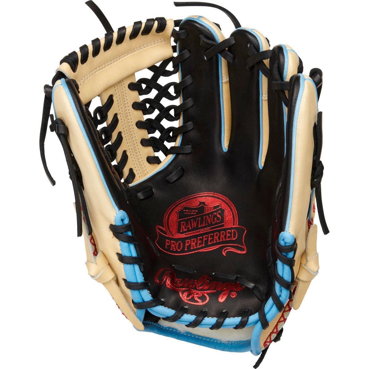 2024 Rawlings Pro Preferred 11.50 Inch Baseball Glove PROS204 4BSS - Premium Leather Fielding Mitt for Infield & Outfield Players - Perfect for MLB, College & High School Baseball Games