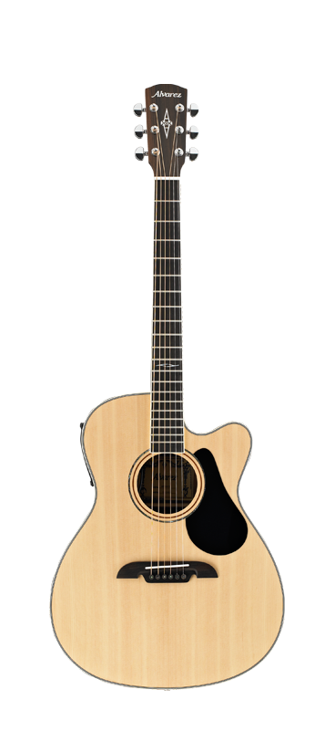 Alvarez AF 60CE Cutaway OM/Folk Size Steel String Acoustic-Electric Guitar with Built-in Pickup - Perfect for Stage Performances, Studio Recording & Traveling Musicians