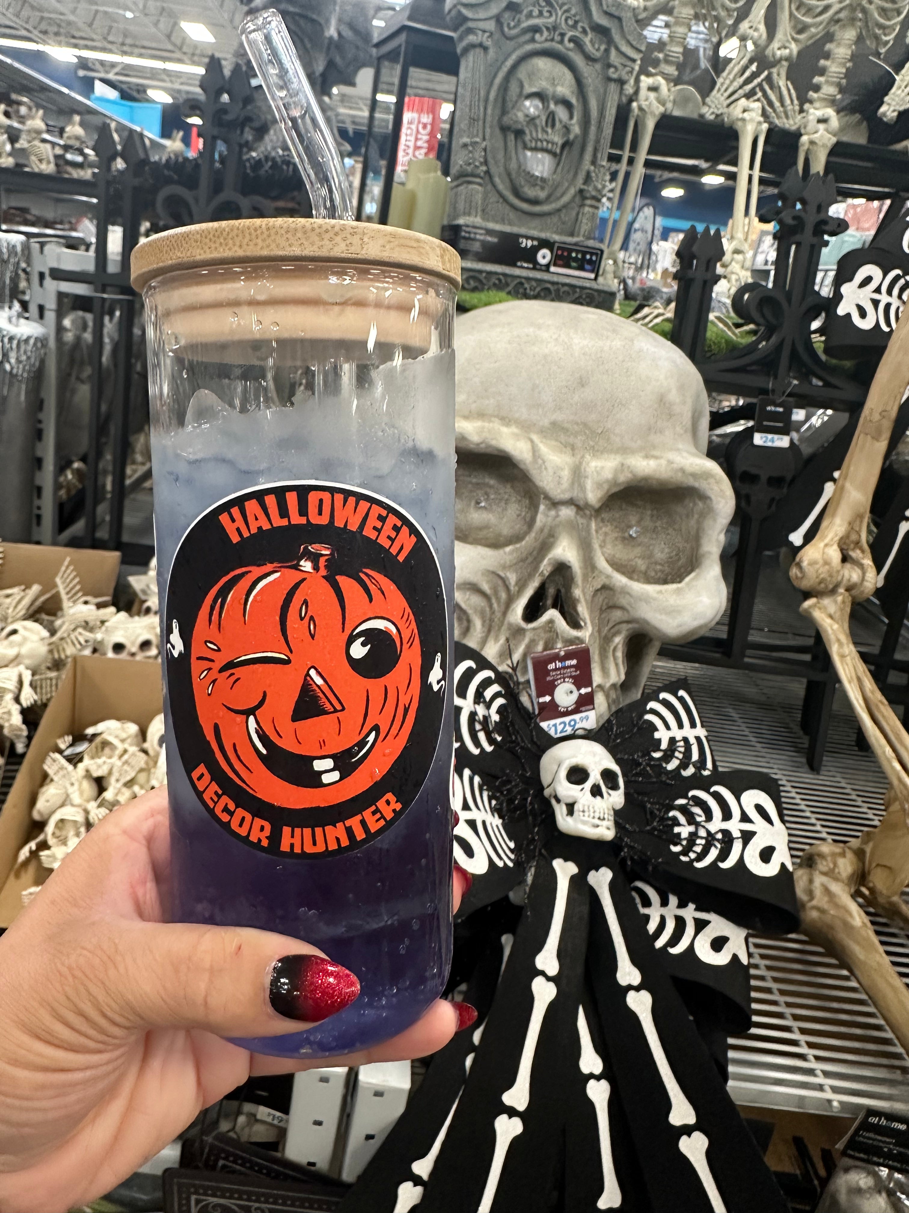Halloween Decor Hunter Sticker - Spooky Scary Decals for Windows, Walls & Pumpkins - Perfect for Halloween Party Decorations & DIY Crafts