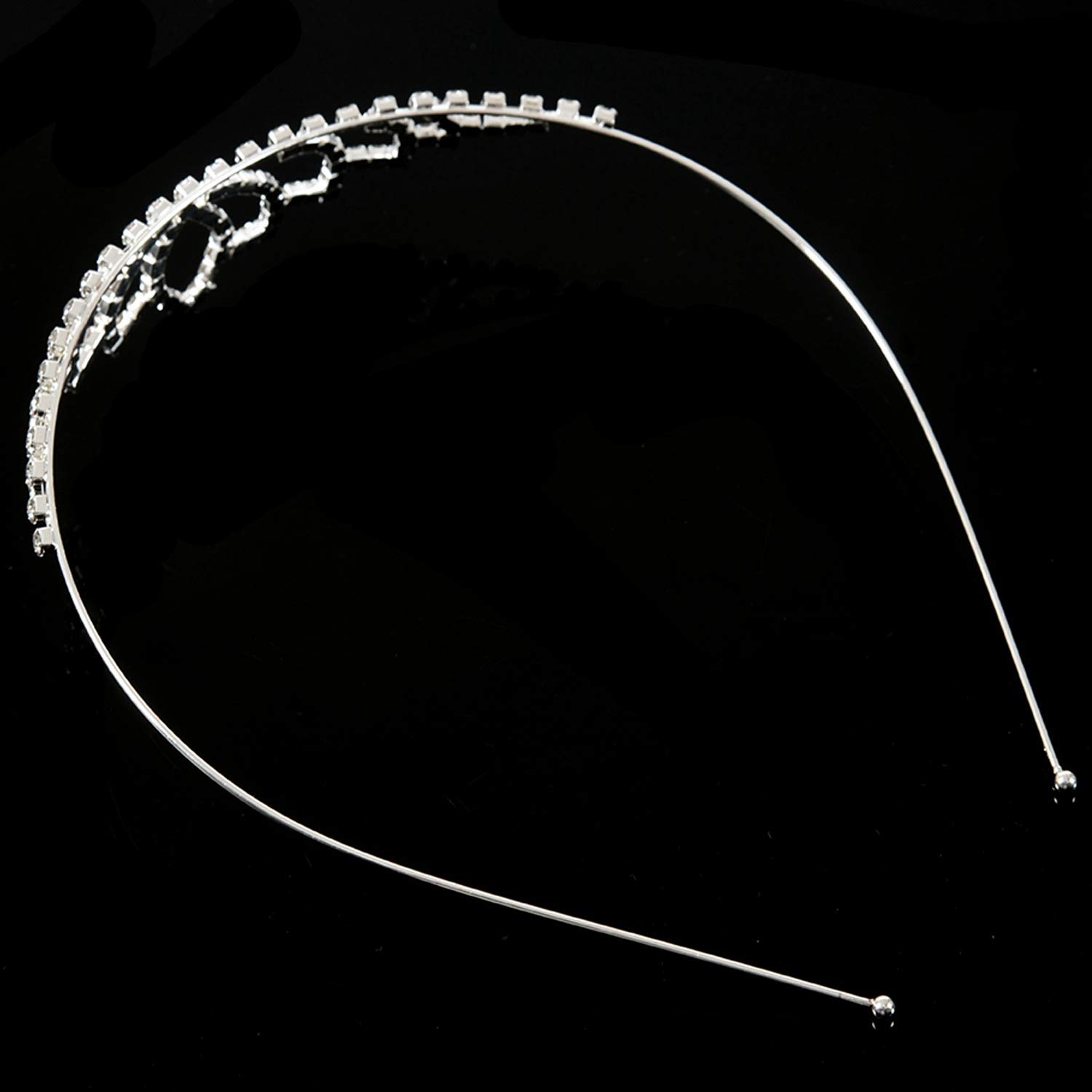 Sparkling Rhinestone Headband for Women - Elegant Wedding Crown Tiara Hair Accessory for Brides, Prom, Pageants & Special Occasions