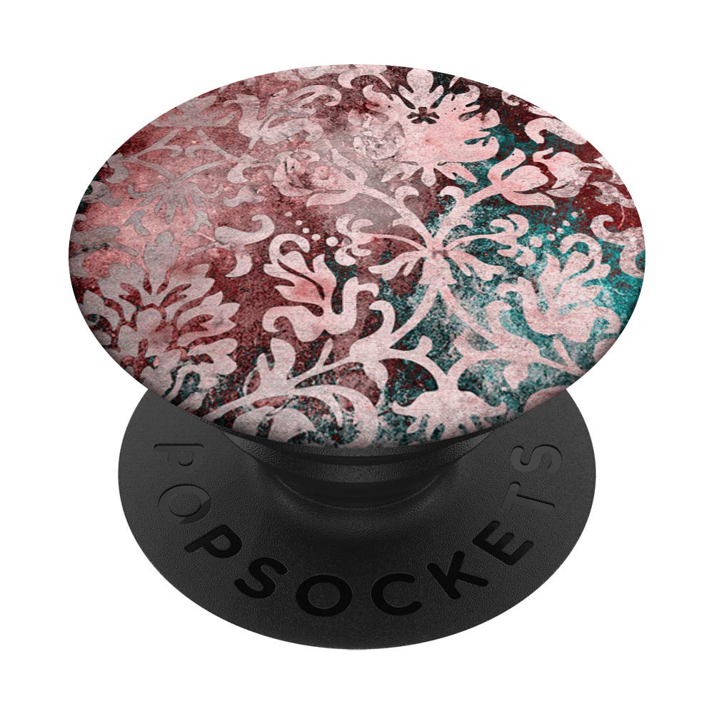Elegant Pink Damask Floral Design Women's Scarf - Perfect for Parties, Weddings & Special Occasions