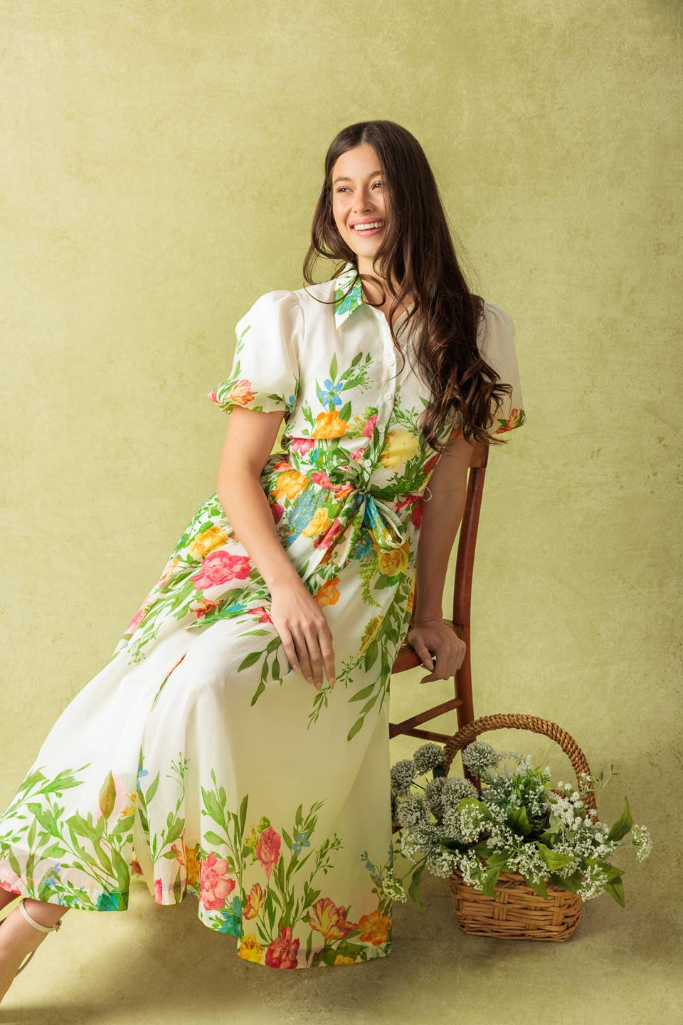 MUCH TO DO Floral Print Midi Dress - Elegant Summer Dress for Women, Perfect for Parties, Weddings & Casual Outings
