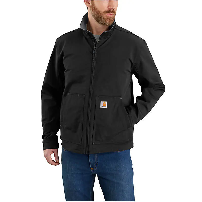 Super Dux Relaxed Fit Lightweight Soft Shell Jacket - 1 Warm Rating - Black - Perfect for Outdoor Activities, Hiking & Casual Wear