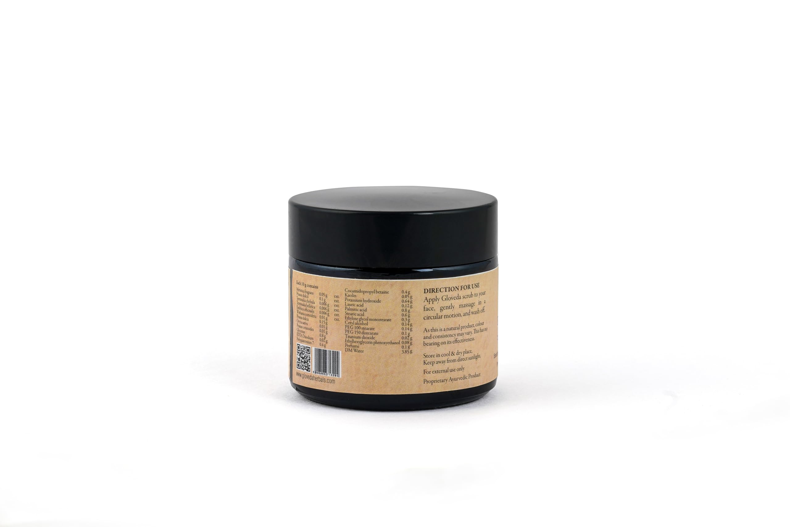 Gloveda Ayurvedic Face Scrub for Glowing Skin - Natural Exfoliating Scrub with Tan Removal & Blackhead Control - 50g (Pack of 1) - Perfect for Daily Skincare Routine & Spa Day at Home