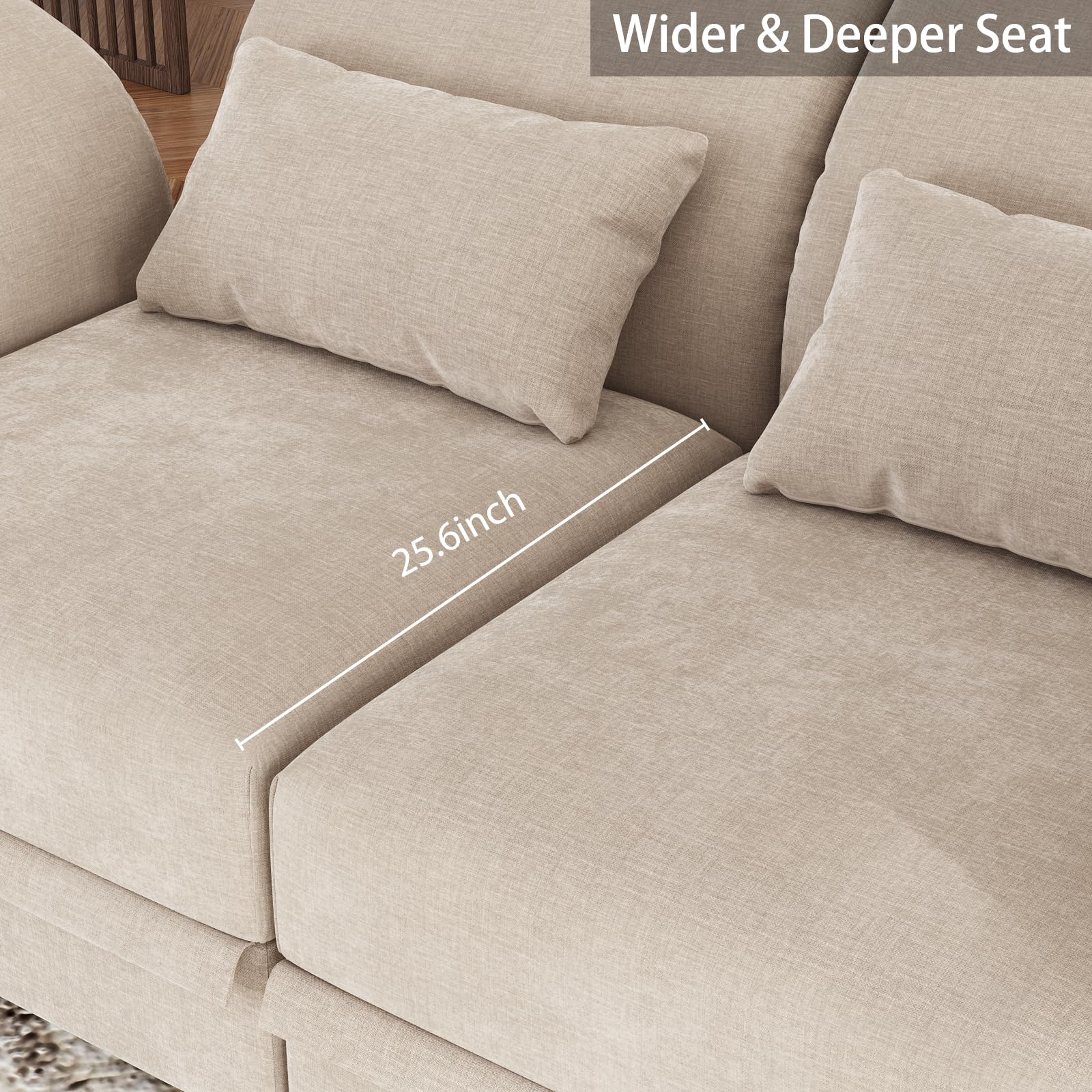Modular Chenille Ottoman with Storage - 25.6