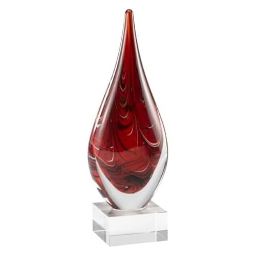 Red Swirl 11.5 Inches