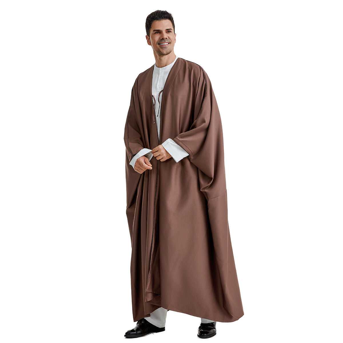 Men's Casual Thobe Robe - Comfortable & Stylish Islamic Clothing for Daily Wear, Prayer, and Special Occasions
