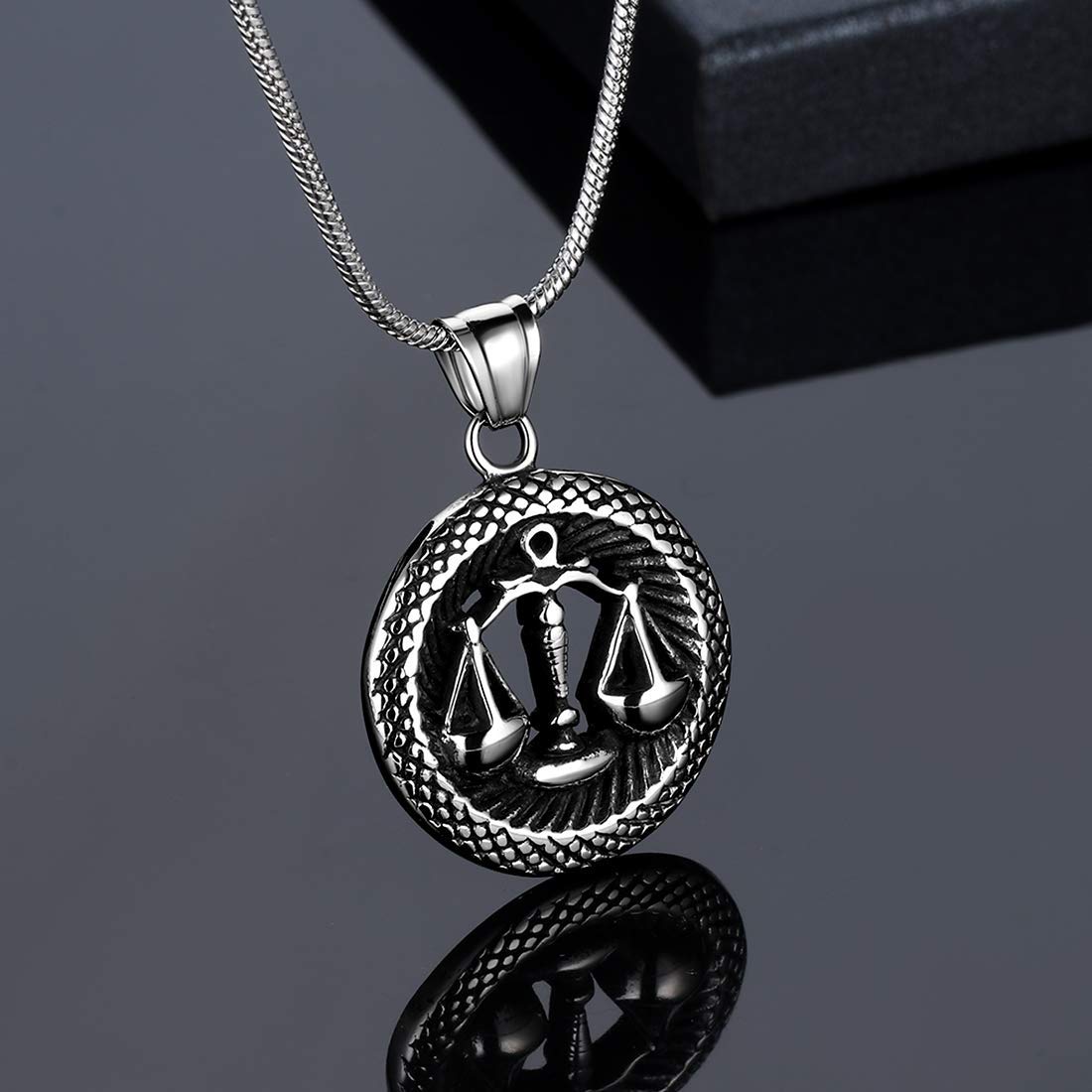 12 Zodiac Necklace 316L Stainless Steel - Astrology Birthday Gift for Men & Women - Perfect for Daily Wear & Special Occasions