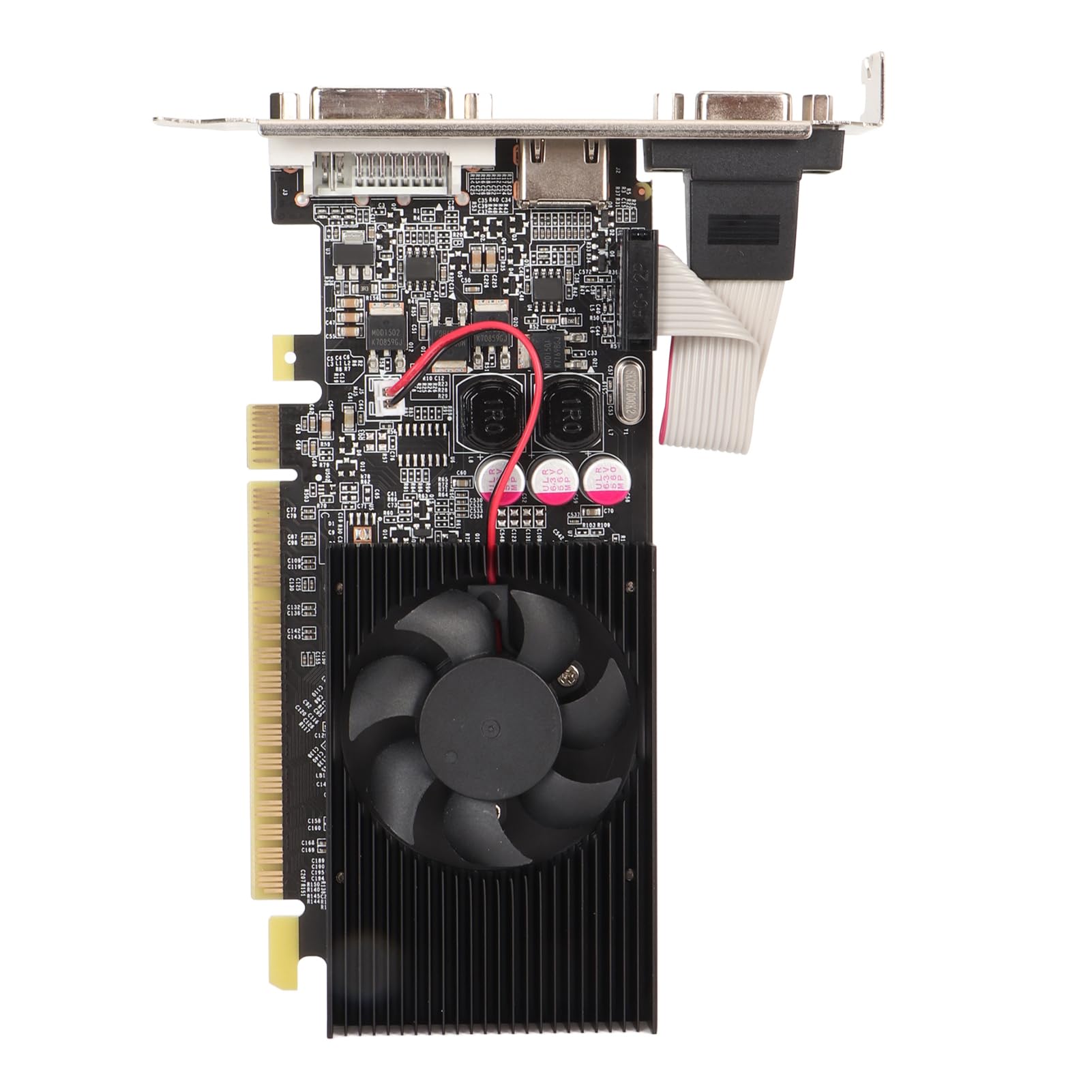 NVIDIA GT210 1GB DDR3 64-bit Graphics Card with Cooling Fan - 589MHz Core Clock, HDMI/DVI/VGA Outputs for HD Multimedia - Perfect for Home Theater PCs, Office Workstations & Light Gaming