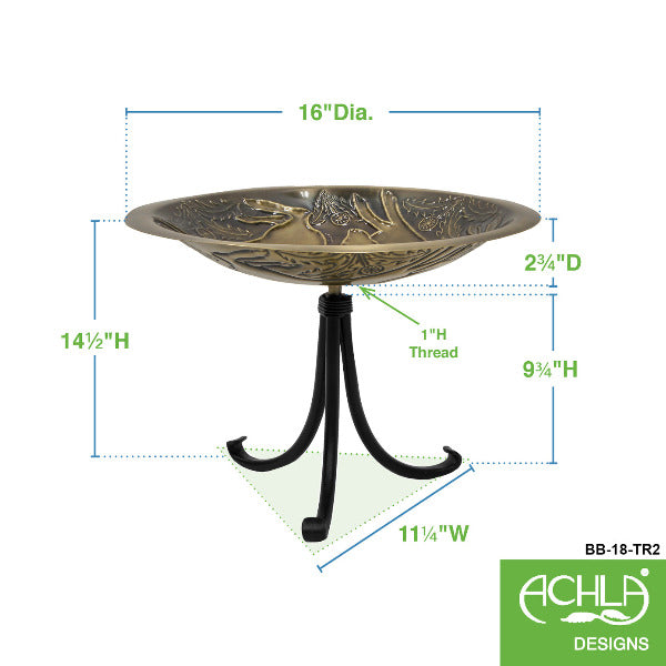 Three Hares Birdbath - Outdoor Garden Decoration for Birds, Perfect for Backyard, Patio & Wildlife Habitat